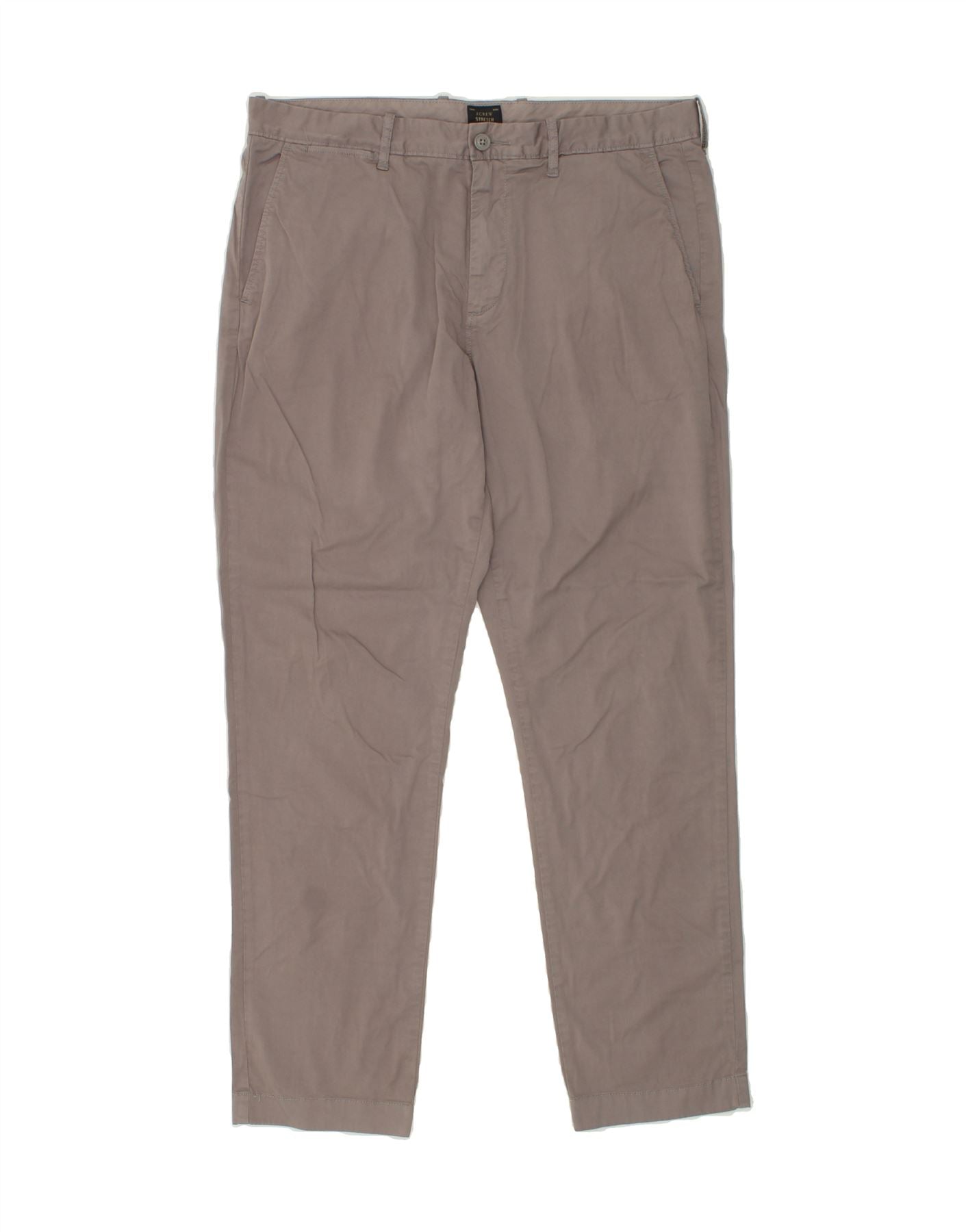 image of J. CREW Mens Stretch Slim Chino Trousers W35 L32 Grey