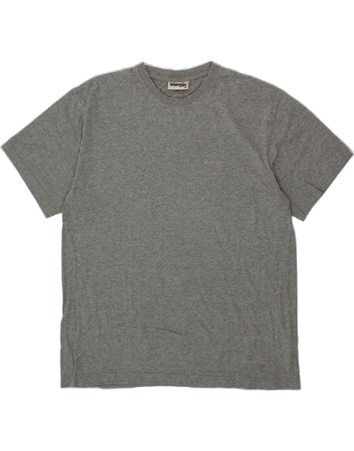 image of WRANGLER Mens T-Shirt Top XL Grey Cotton