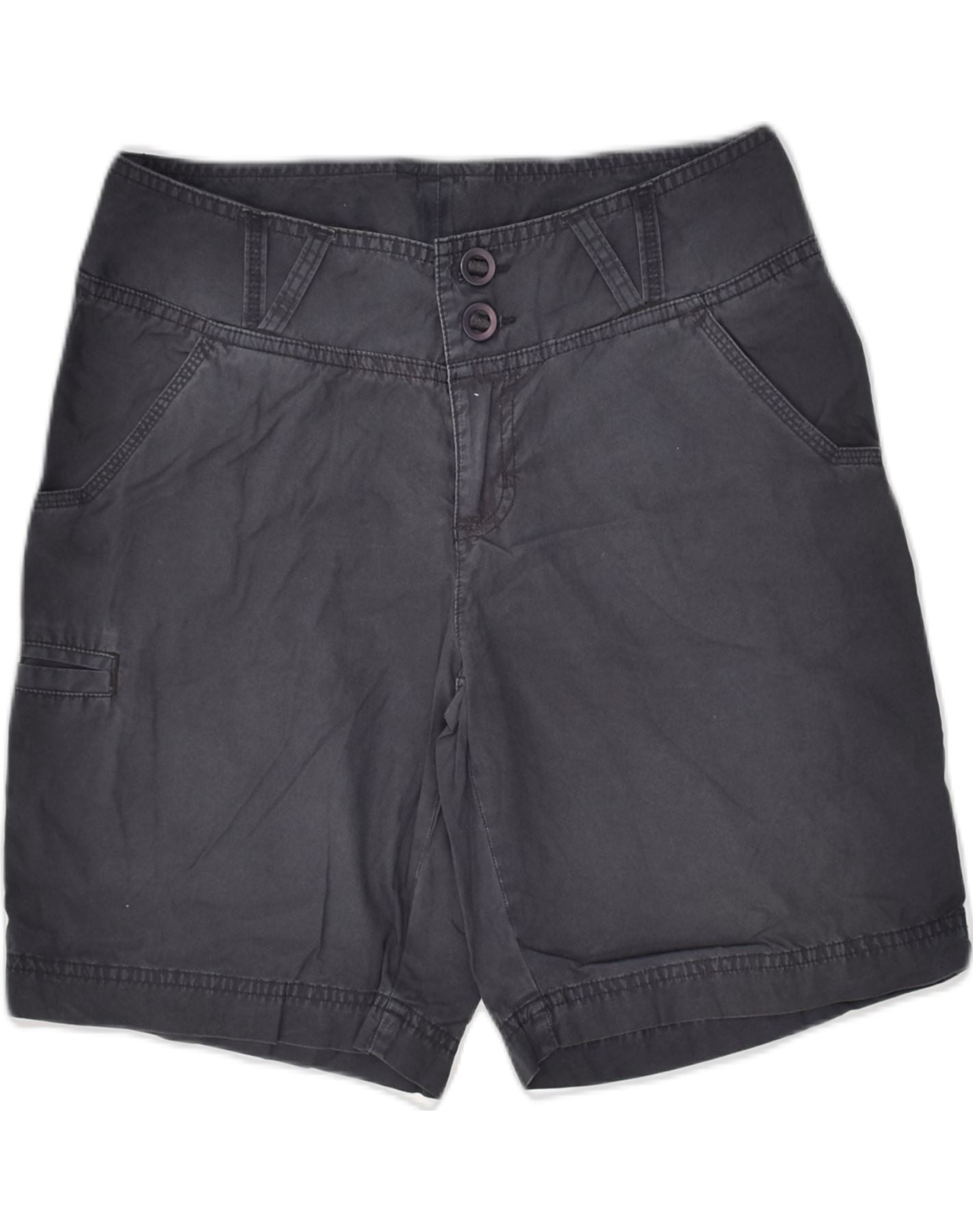 image of COLUMBIA Womens Cargo Shorts US 6 Medium W30 Grey Cotton