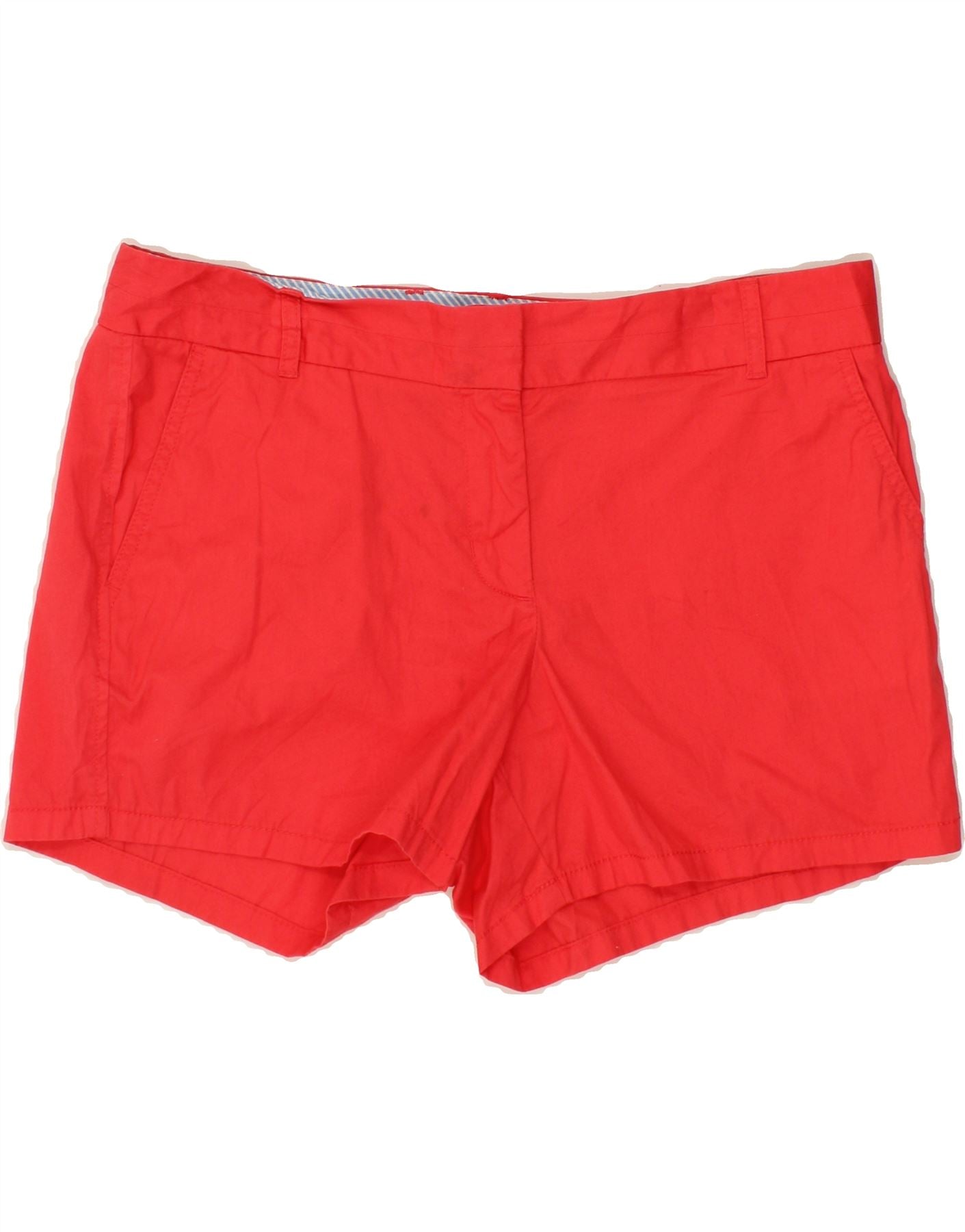 image of J. CREW Womens Broken In Chino Shorts US 12 Large W36 Red Cotton