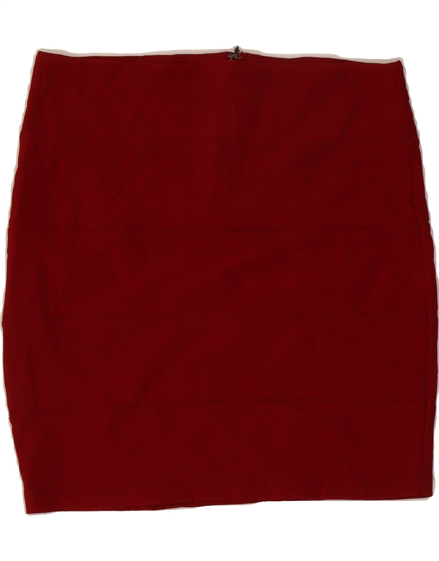 image of FOREVER 21 Womens Mini Skirt Large W32  Red Polyester