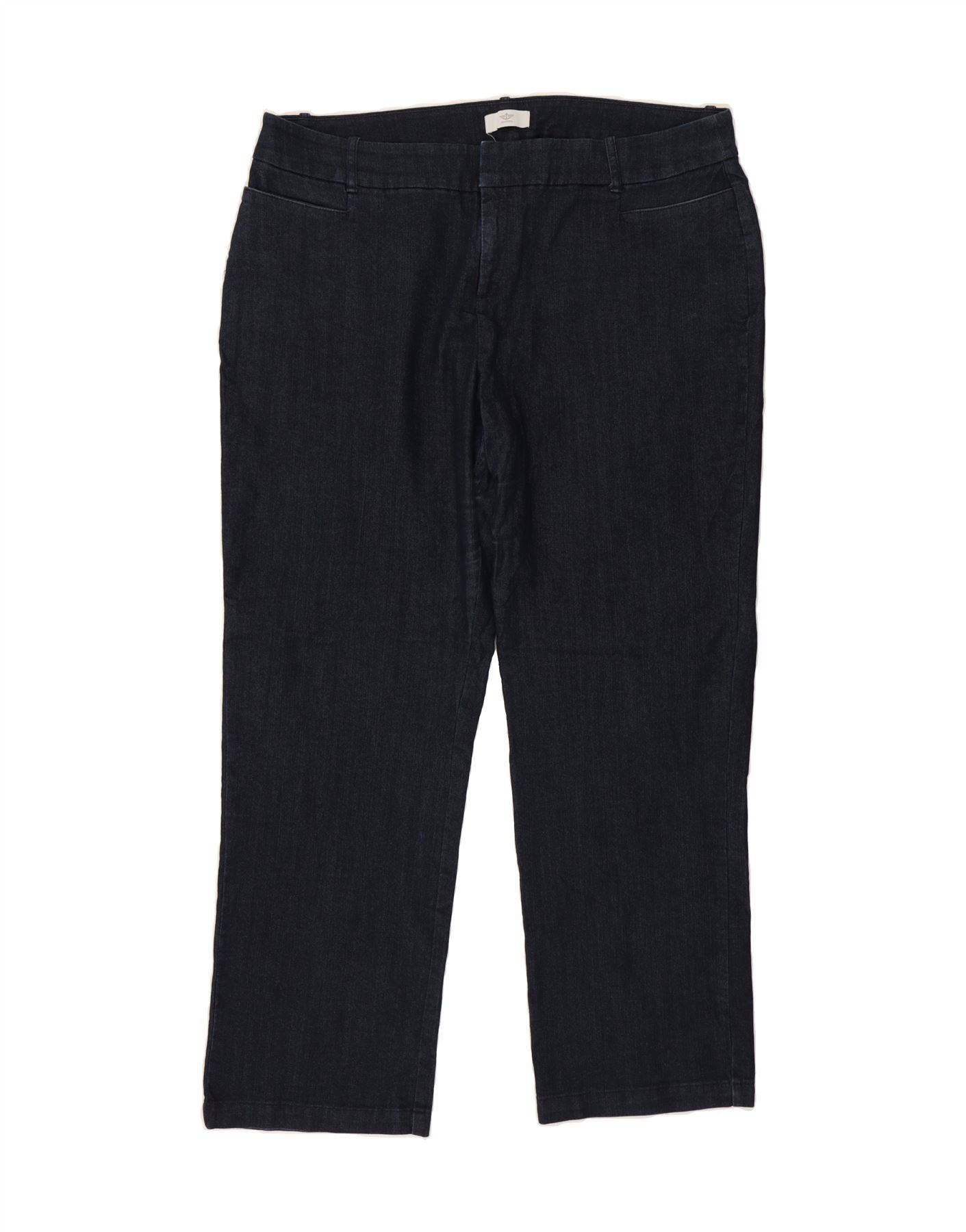 image of DOCKERS Womens High Waist Casual Trousers US 16 2XL W34 L29 Navy Blue