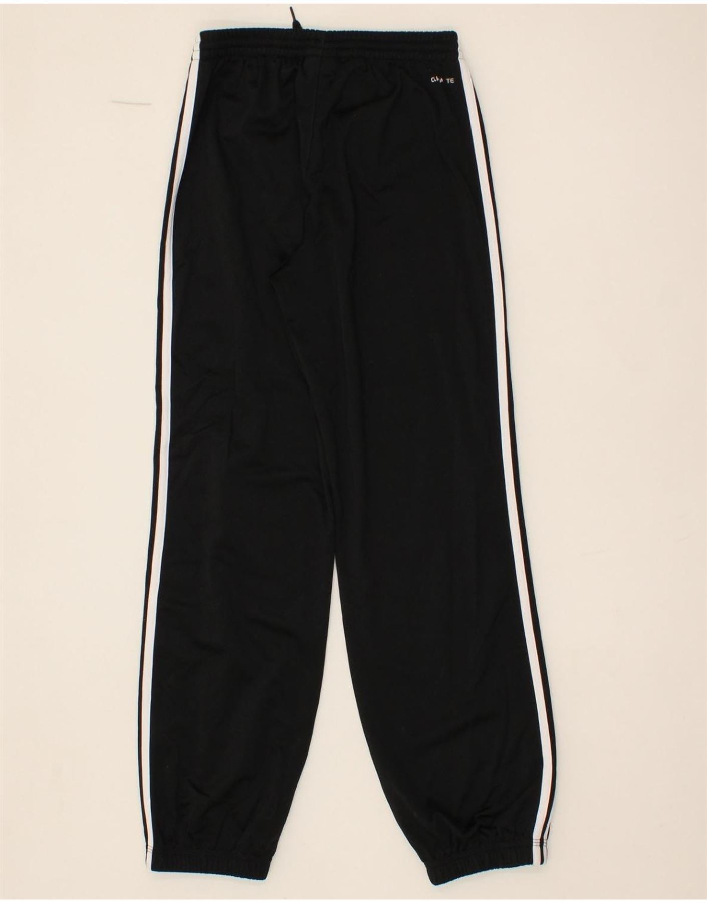 ADIDAS Boys Climalite Tracksuit Trousers Joggers 11-12 Years Black