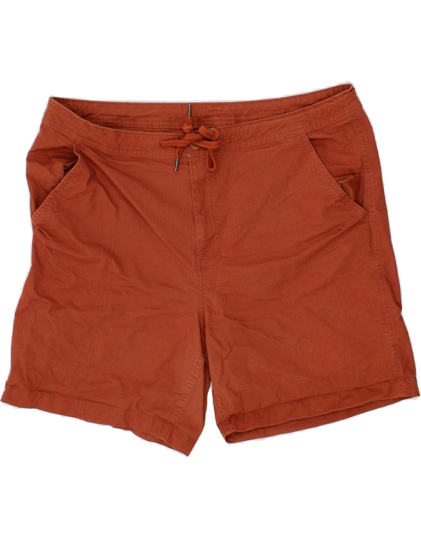 image of EDDIE BAUER Womens Chino Shorts US 16 2XL W38  Red Cotton