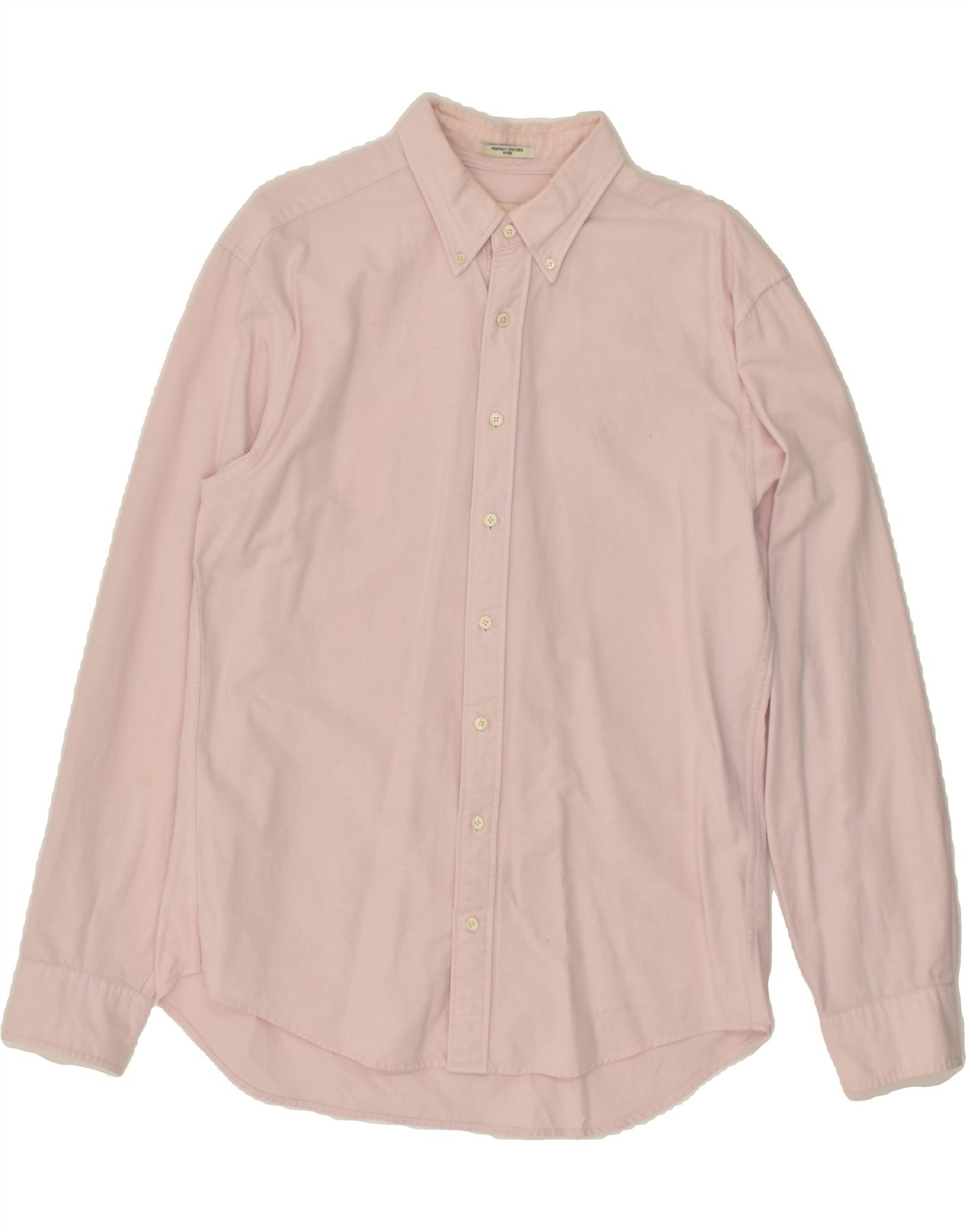 Image of GANT Mens Perfect Oxford Shirt XL Pink Cotton