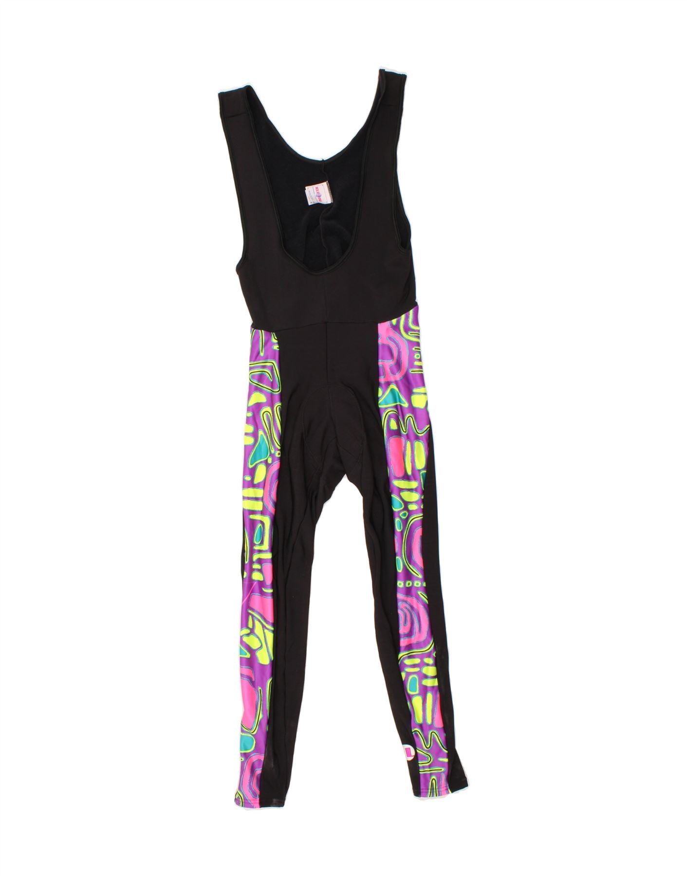 image of COLLECTION Womens Graphic Sleeveless Jumpsuit UK 2 2XS  Black Sports