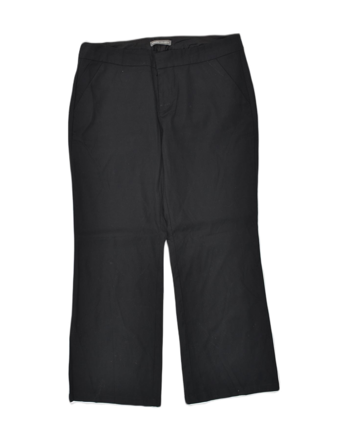 image of DOCKERS Womens Bootcut Chino Trousers US 12 Large W34 L32 Black Cotton
