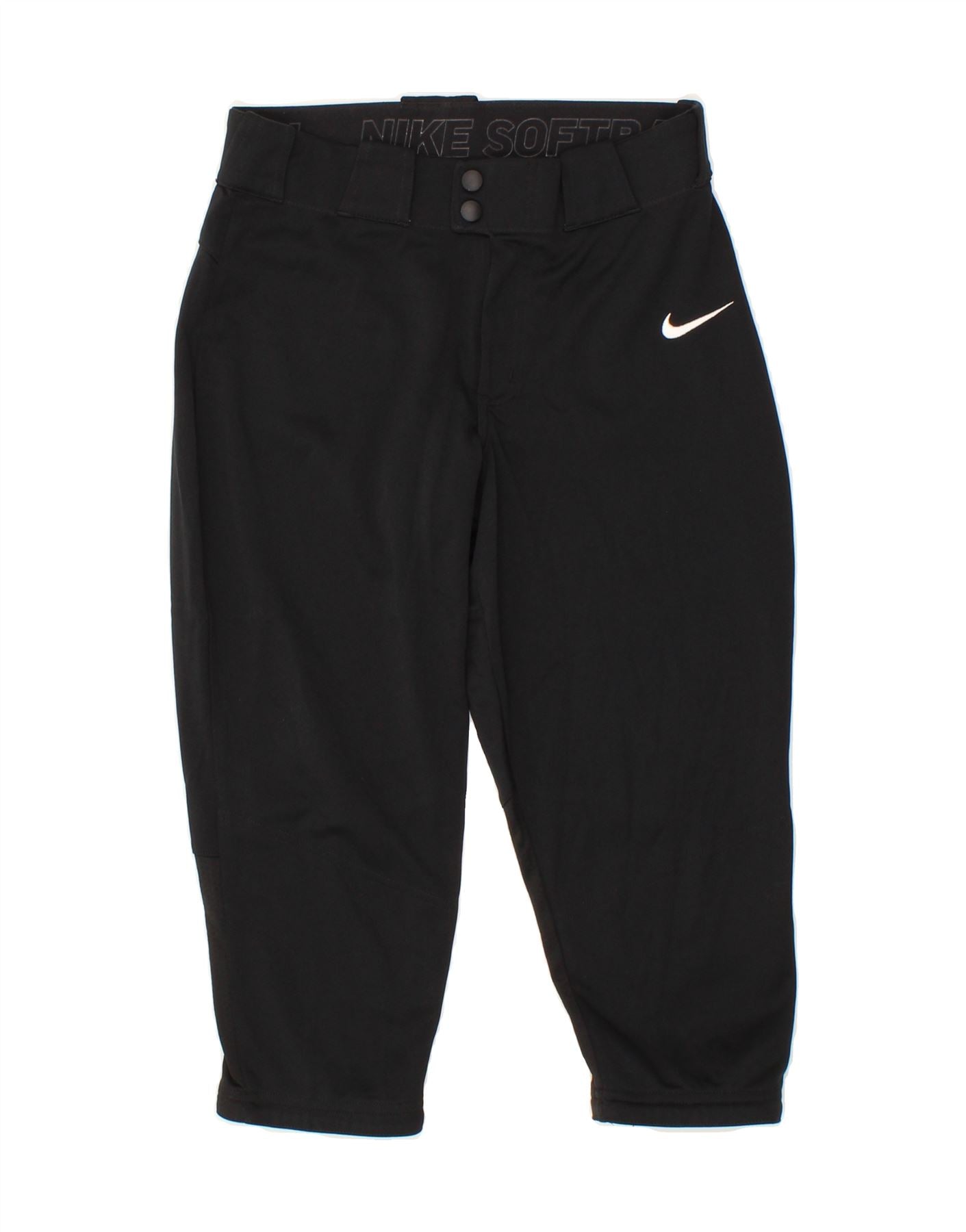 image of NIKE Womens Bermuda Sport Shorts UK 10 Small  Black Polyester