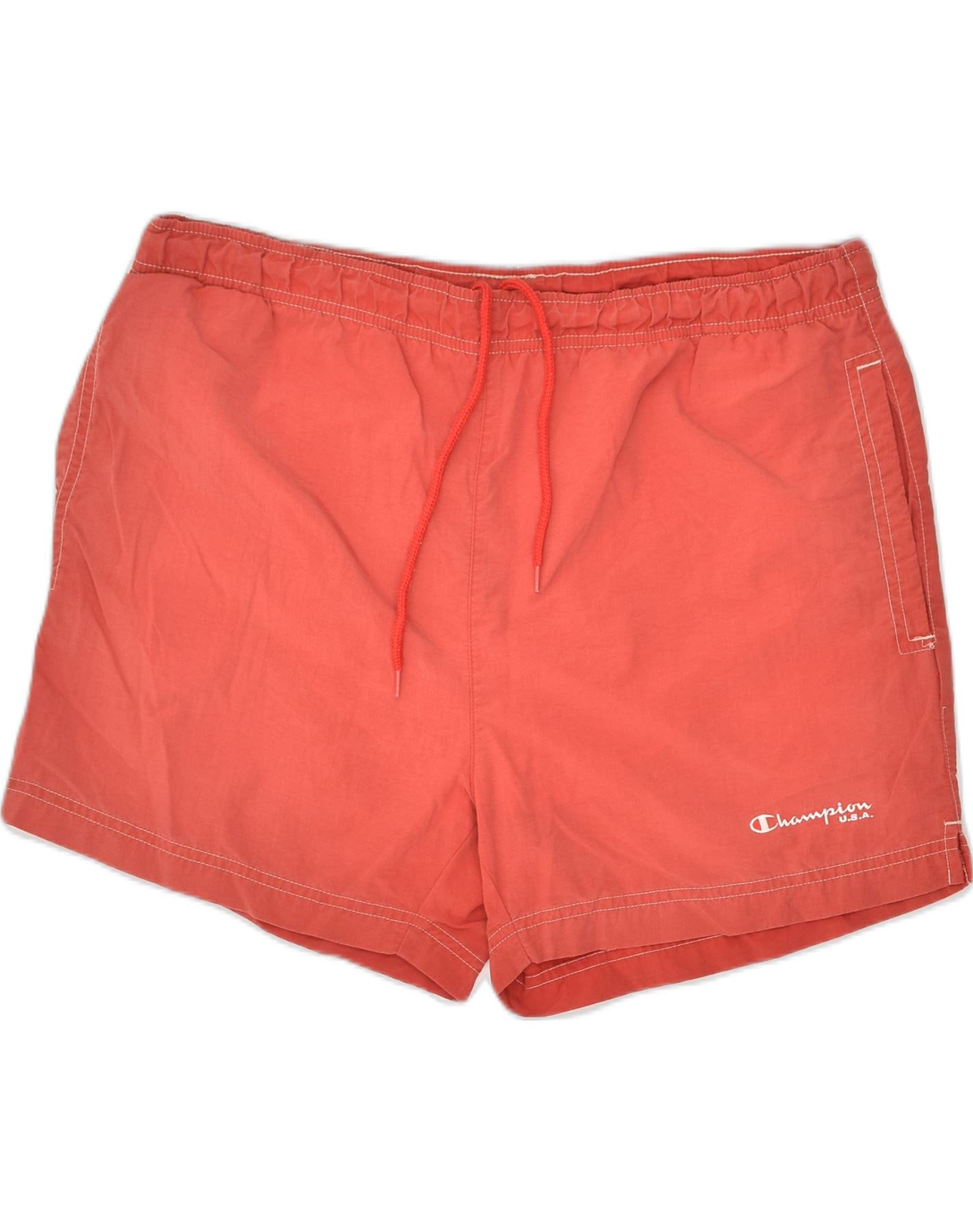 Image of CHAMPION Mens Sport Shorts Large Red