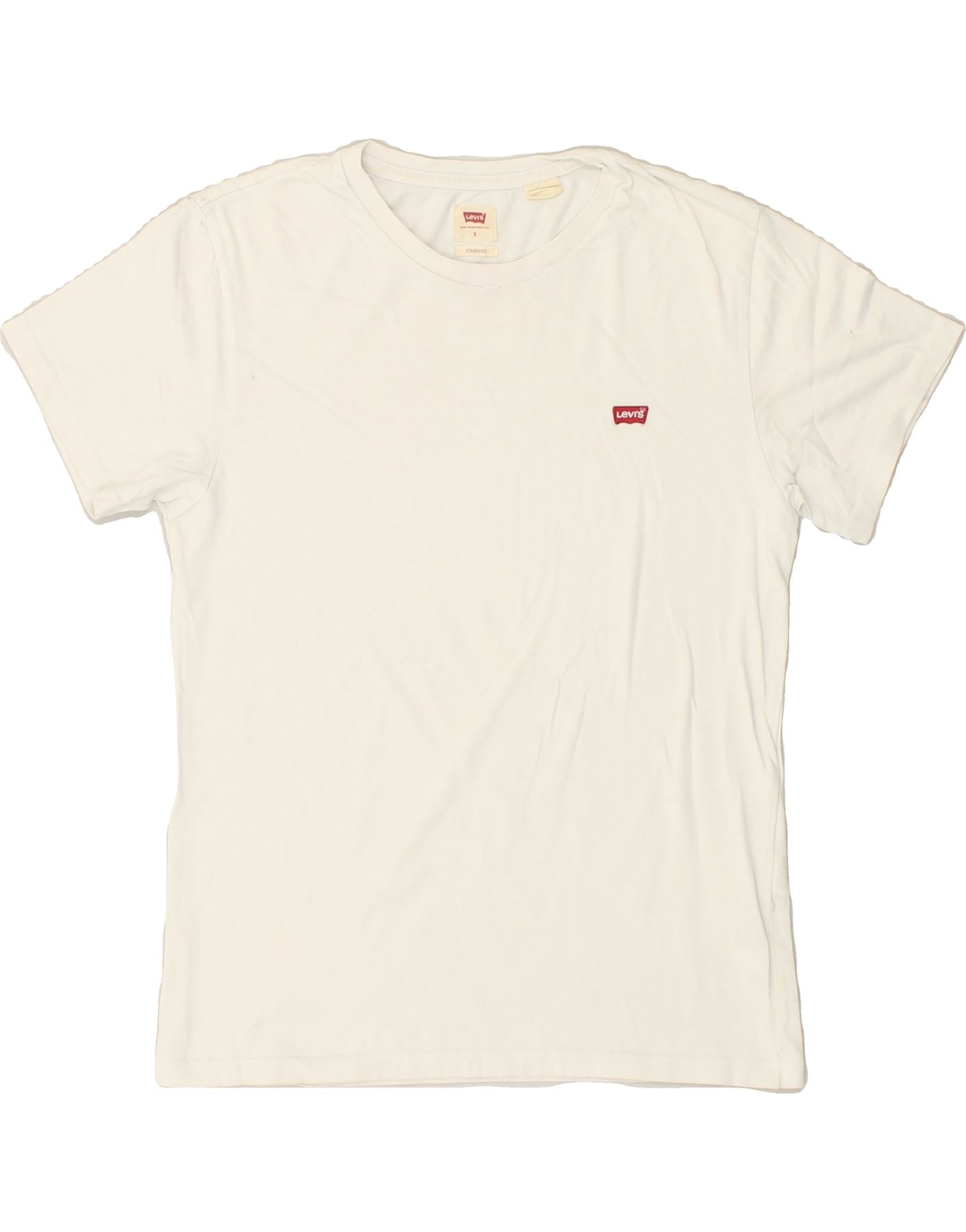 image of LEVI'S Mens Standard T-Shirt Top Small White
