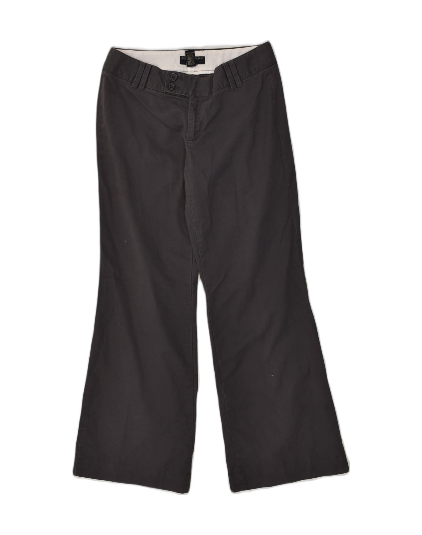 image of BANANA REPUBLIC Womens Petite Flare Suit Trousers US 8 Medium W30 L30 Grey