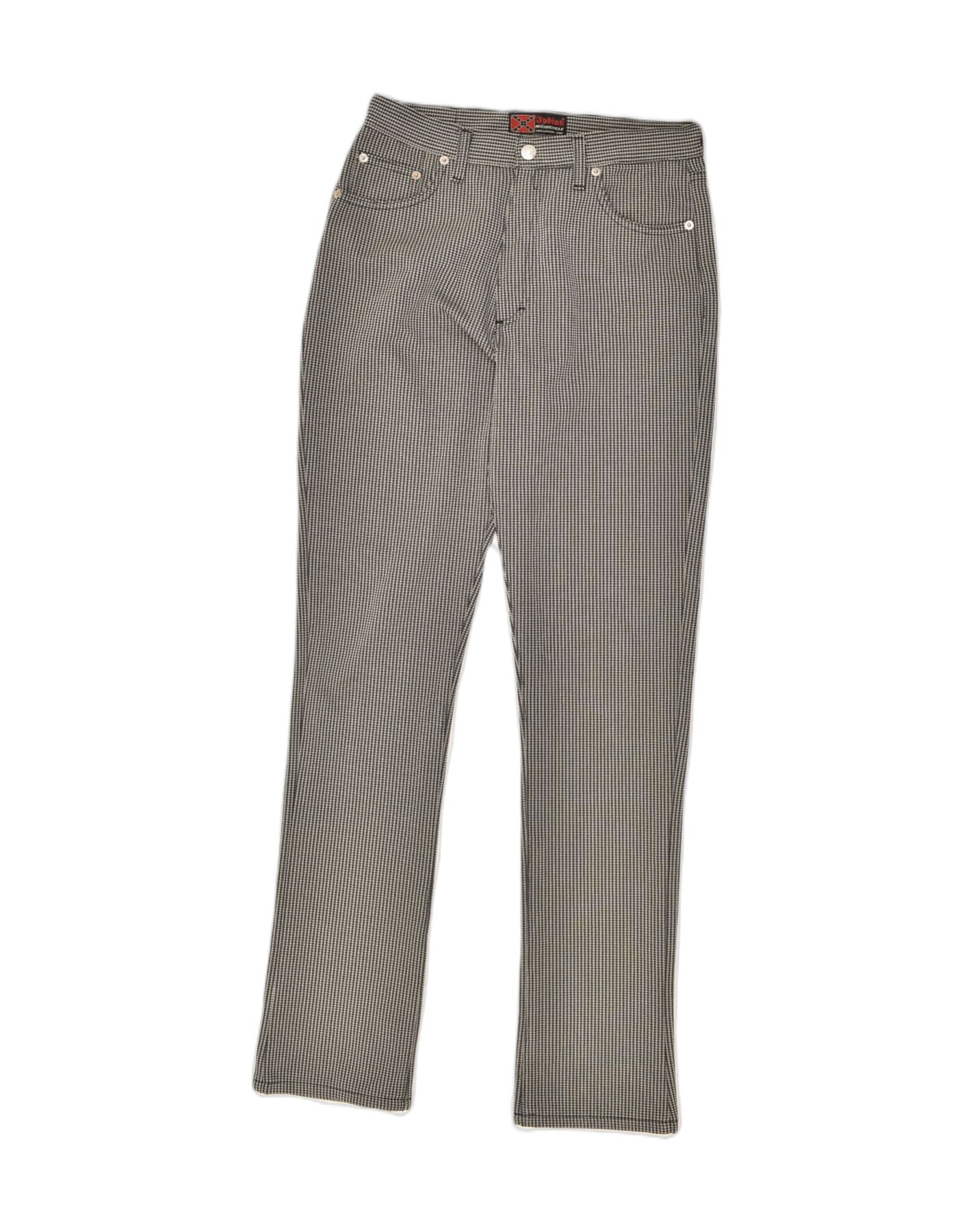 image of INDIAN MOTOCYCLE Womens Slim Fit Casual Trousers W30 L32  Black