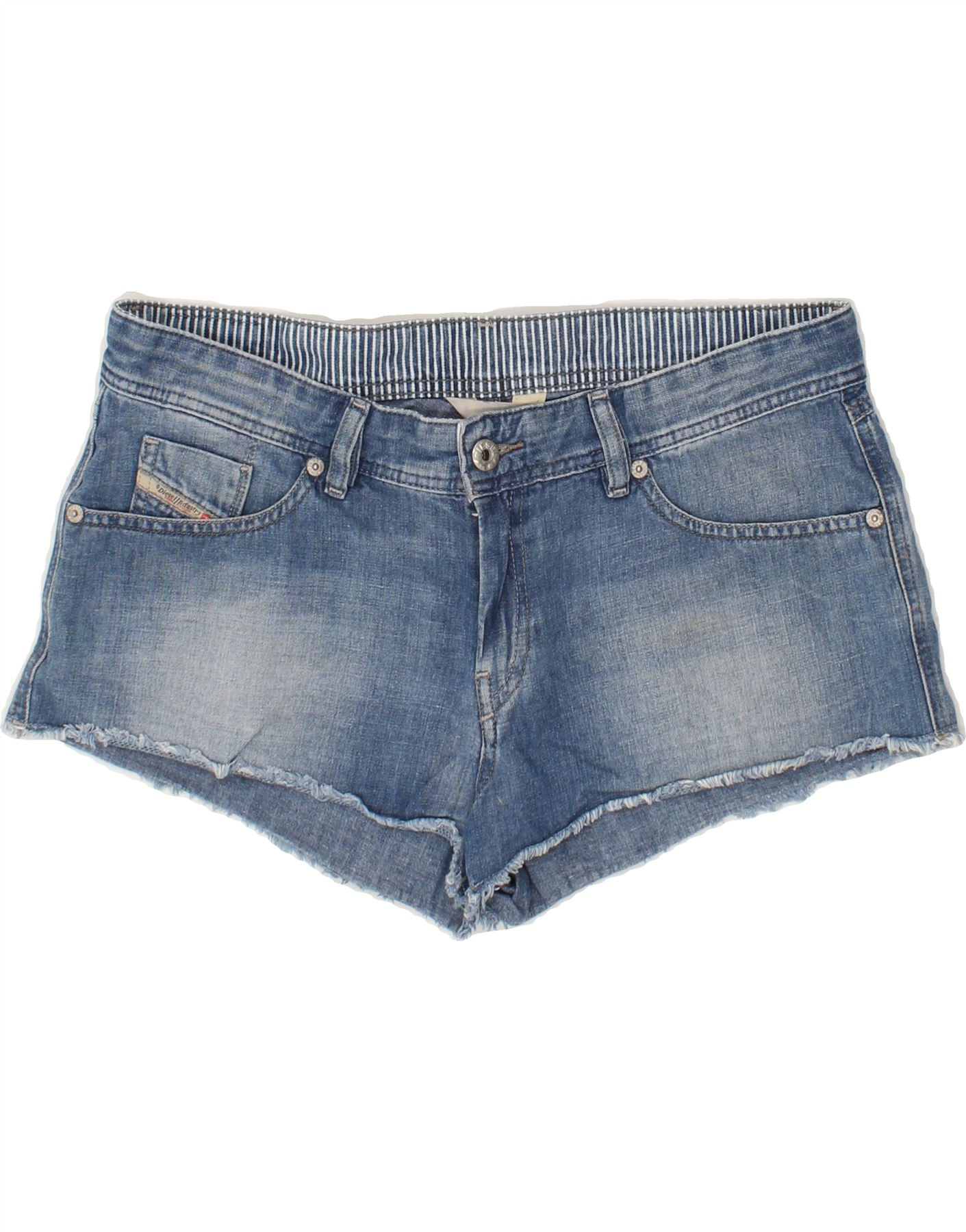 image of DIESEL Womens Denim Shorts W30 Medium Blue Cotton