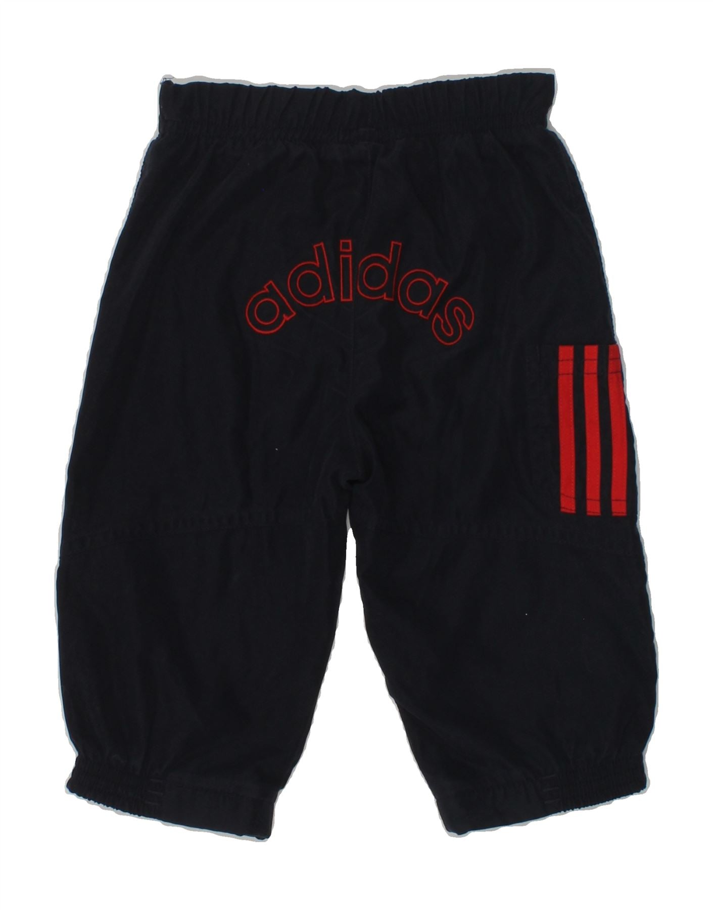 ADIDAS Baby Boys Graphic Tracksuit Trousers 3-6 Months Navy Blue Polyester