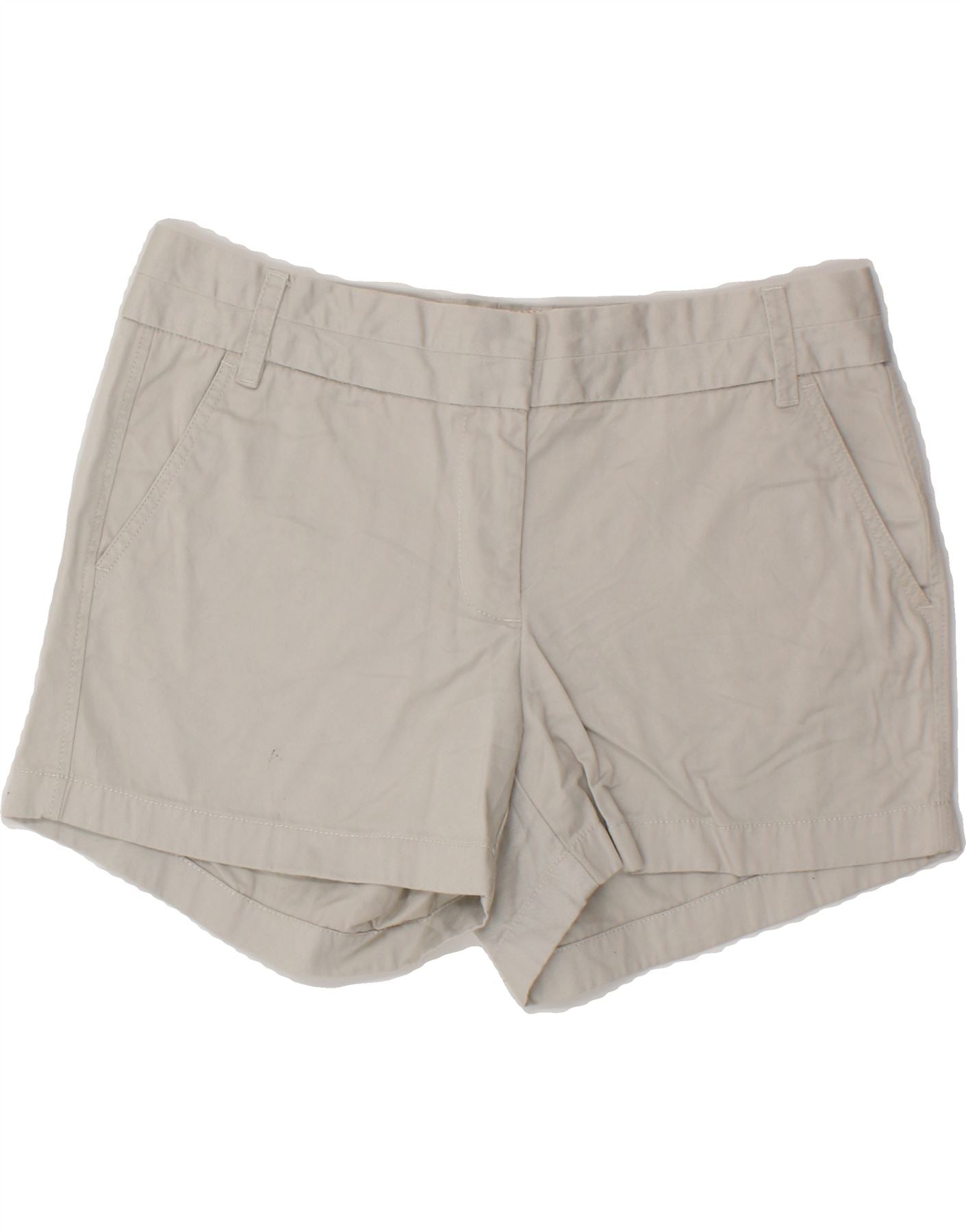 image of J. CREW Womens Chino Shorts US 10 Large W32  Grey Cotton