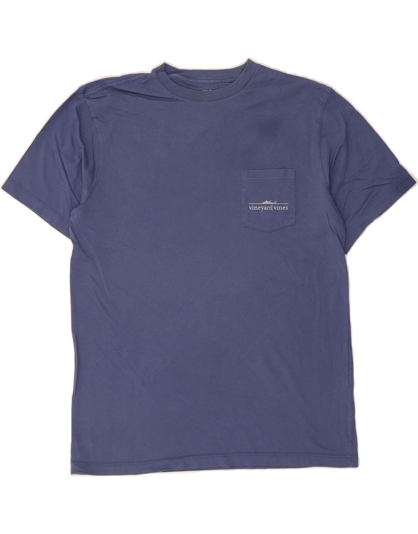 image of VINEYARD VINES Mens Graphic T-Shirt Top Small Blue Cotton