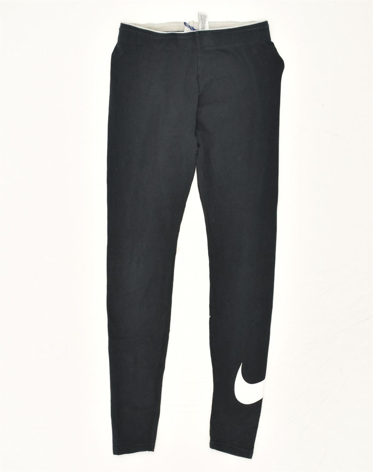 image of NIKE Womens Leggings UK 8 Small Black Cotton