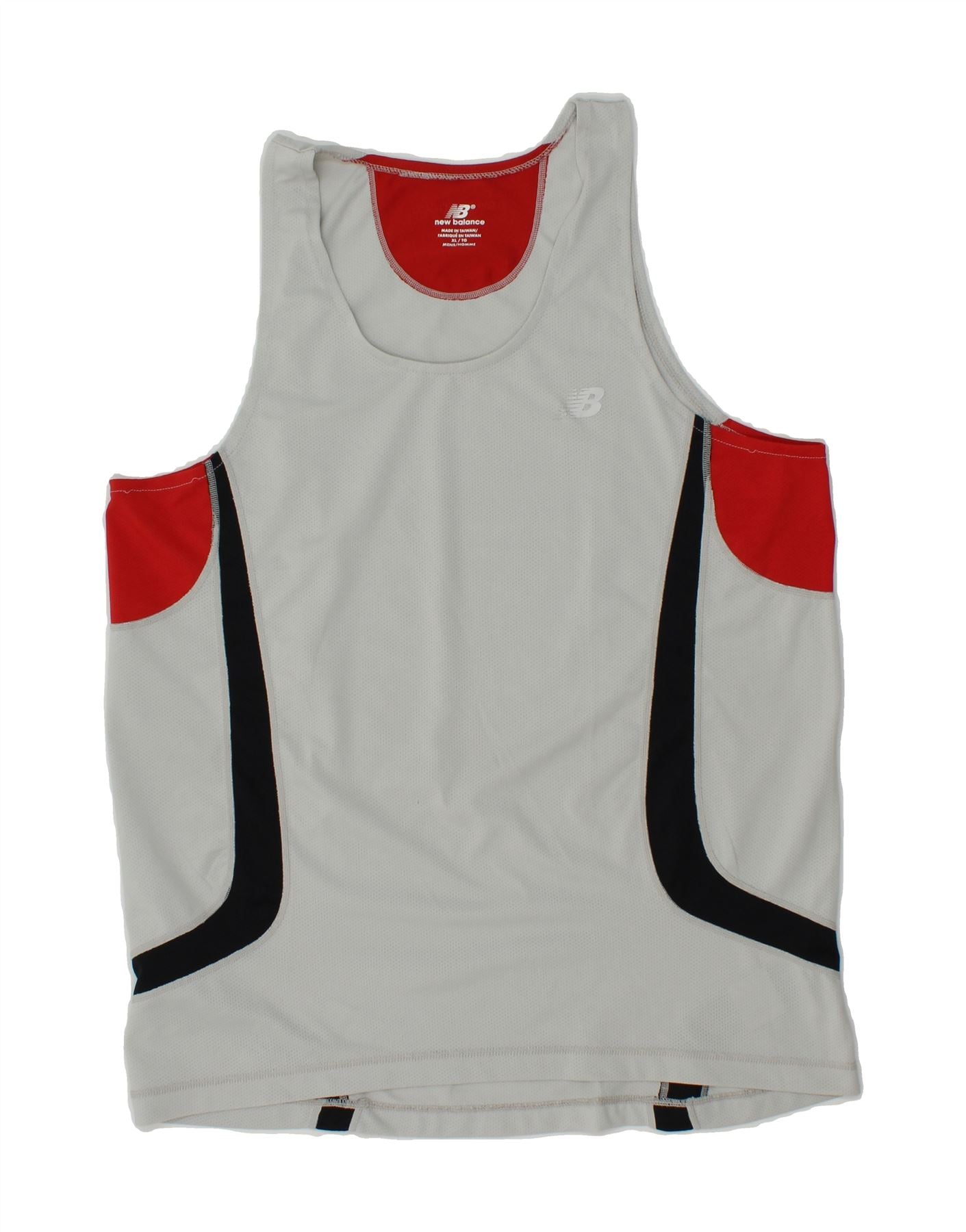 image of NEW BALANCE Mens Vest Top XL Grey Colourblock Polyester