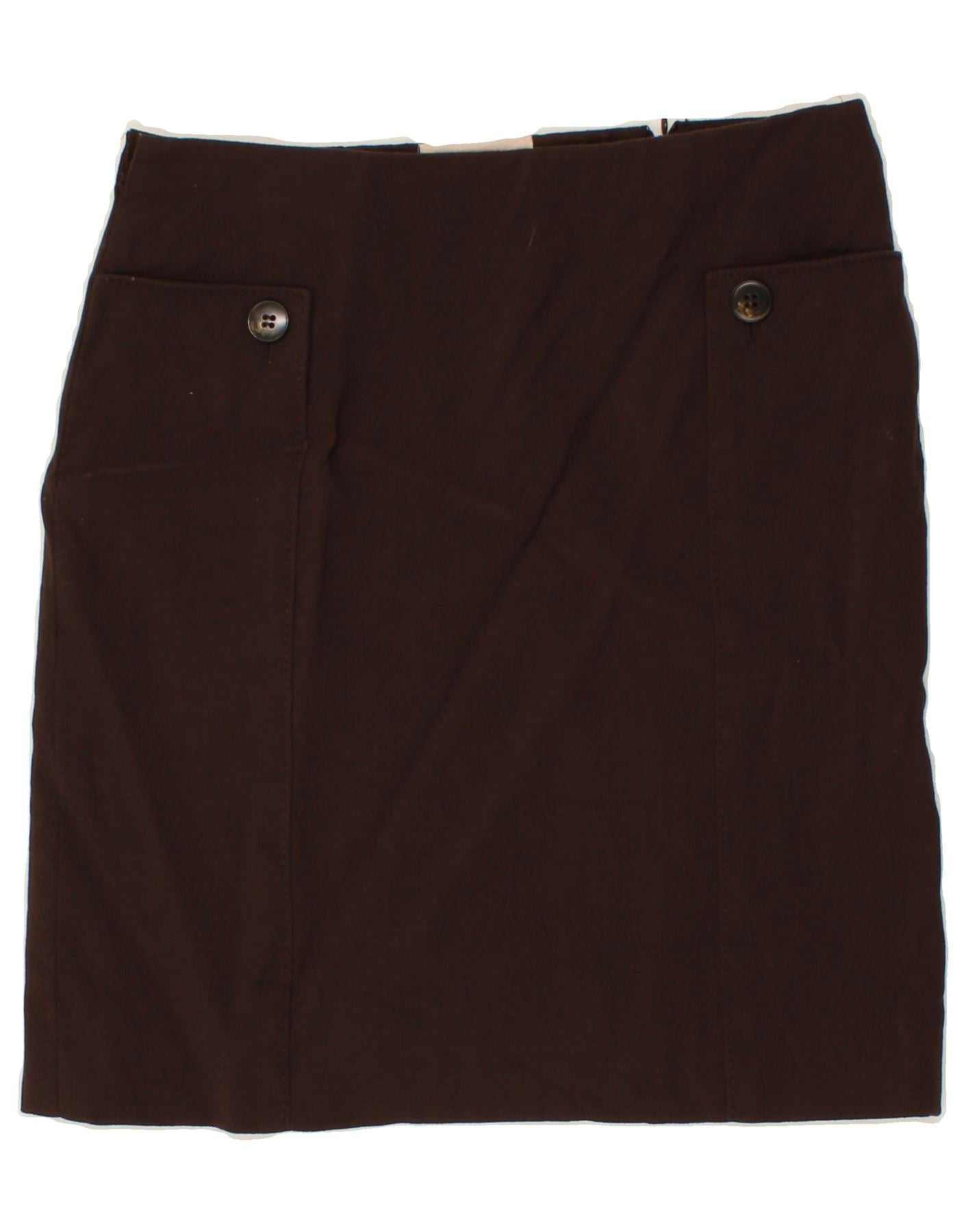 image of VALENTINO Womens Cargo Skirt US 10 Large W32 Brown Wool