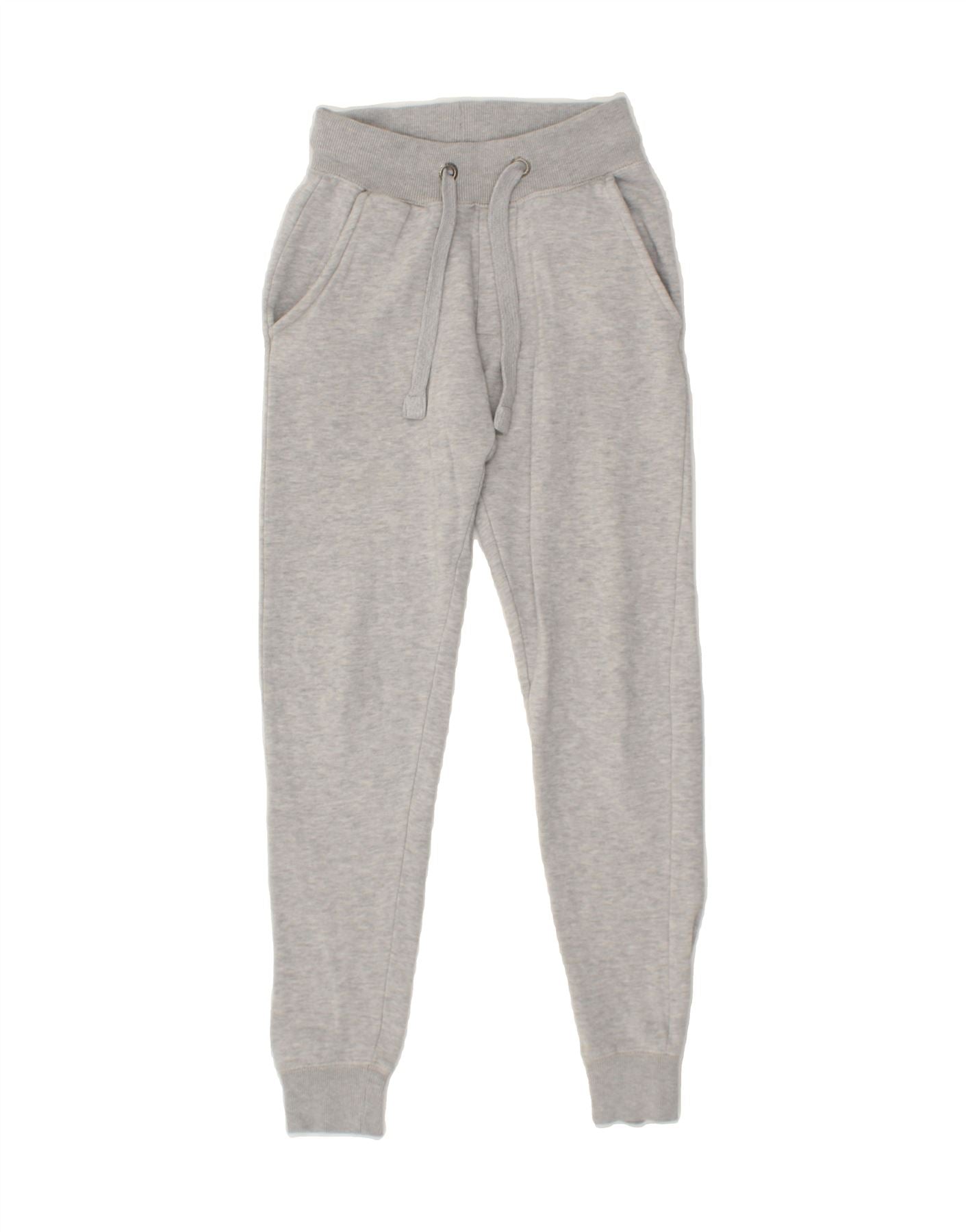 image of FRENCH CONNECTION Mens Tracksuit Trousers Joggers XS Grey Cotton