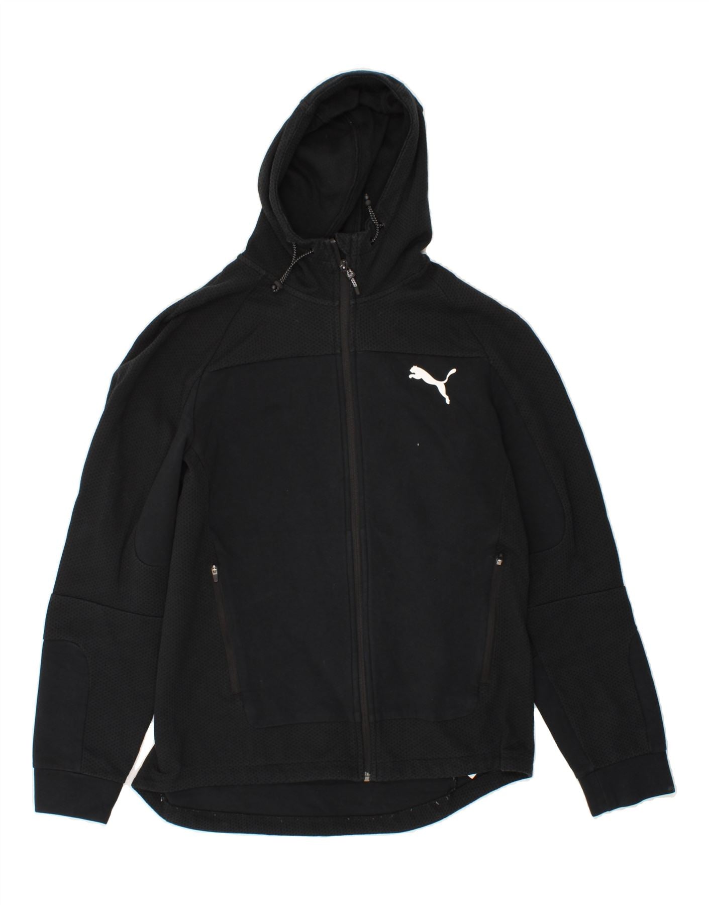 Image of PUMA Mens Zip Hoodie Sweater Large Black