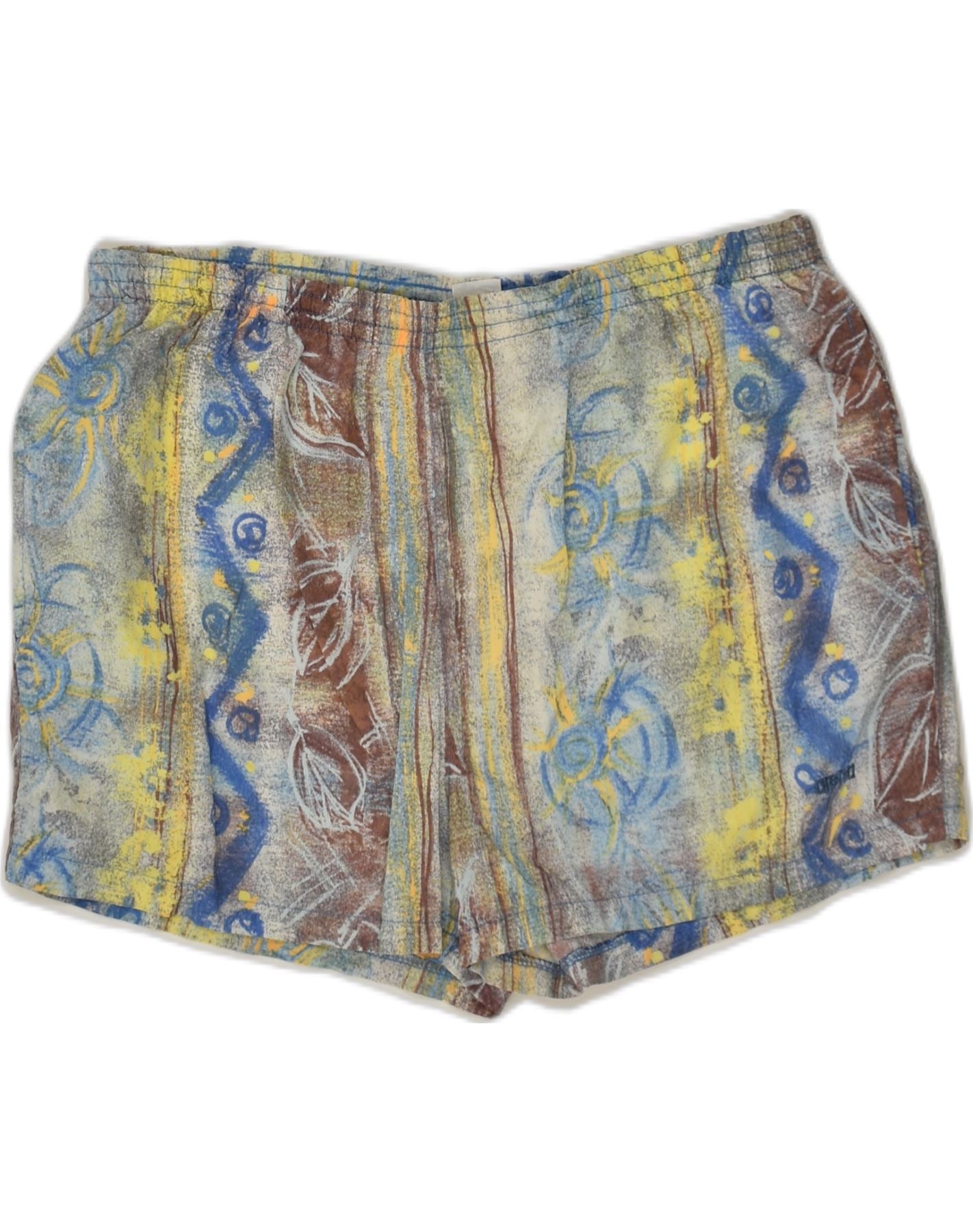 image of ARENA Mens Swimming Shorts XL Multicoloured Patchwork
