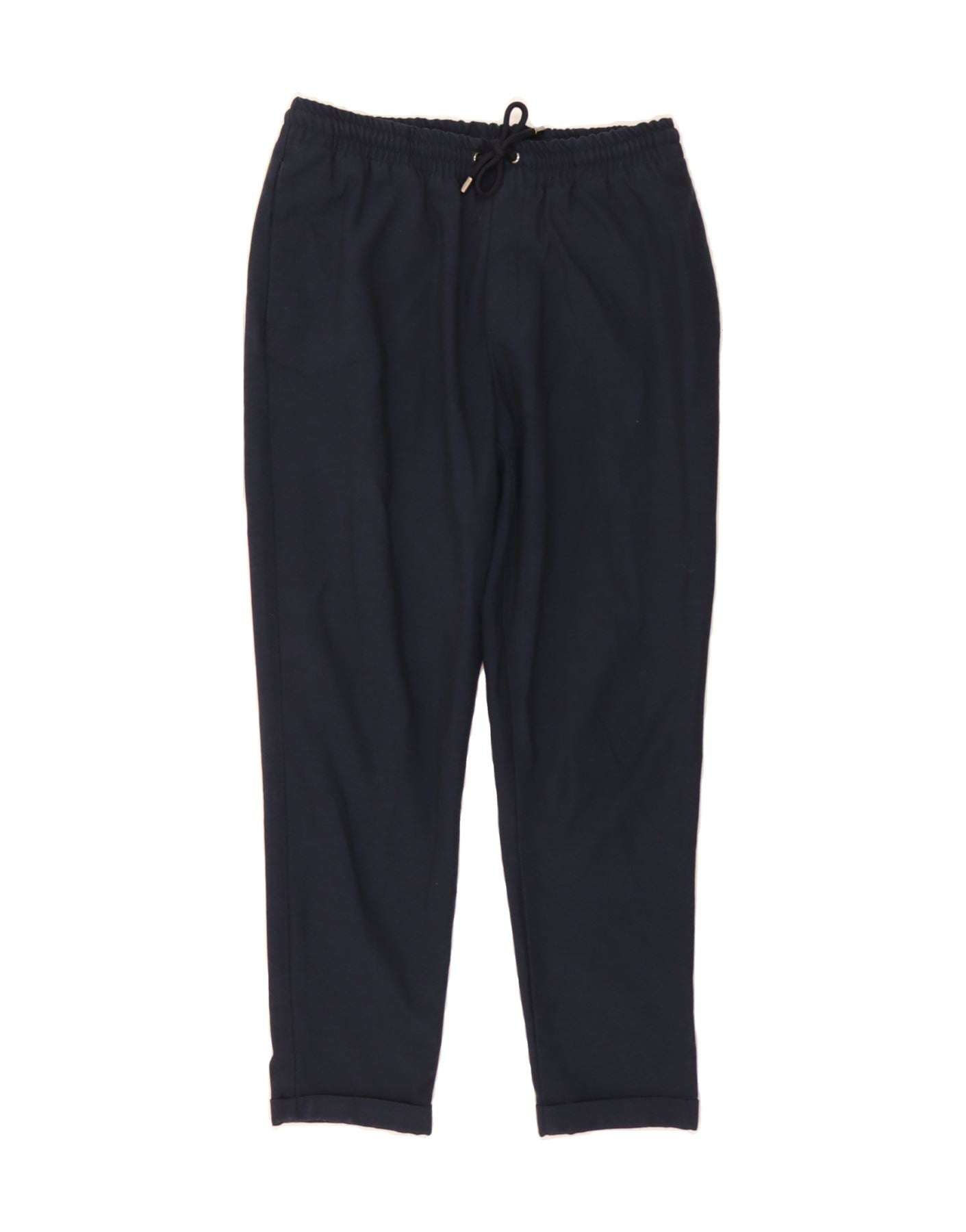image of ZARA Womens Tracksuit Trousers UK 12 Medium  Navy Blue Polyester