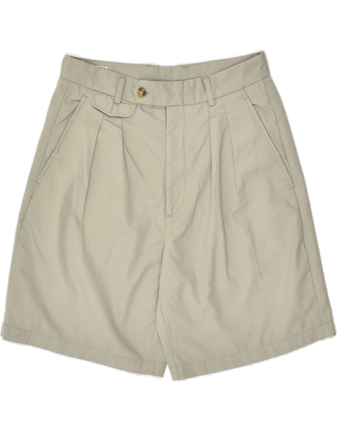 image of LEADER Womens Chino Shorts Small W29 Grey Cotton