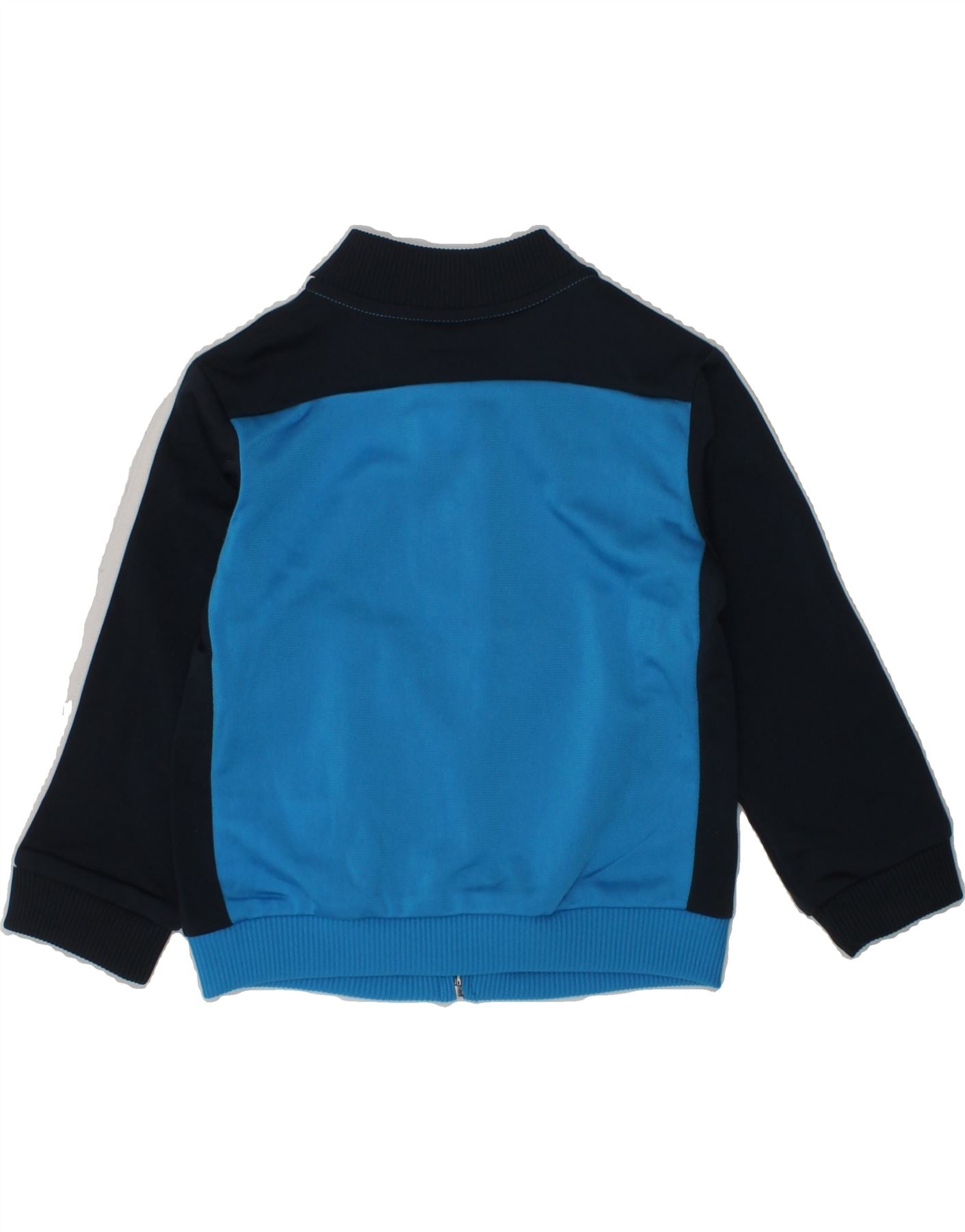 ADIDAS Baby Boys Tracksuit Top Jacket 6-9 Months Blue Colourblock