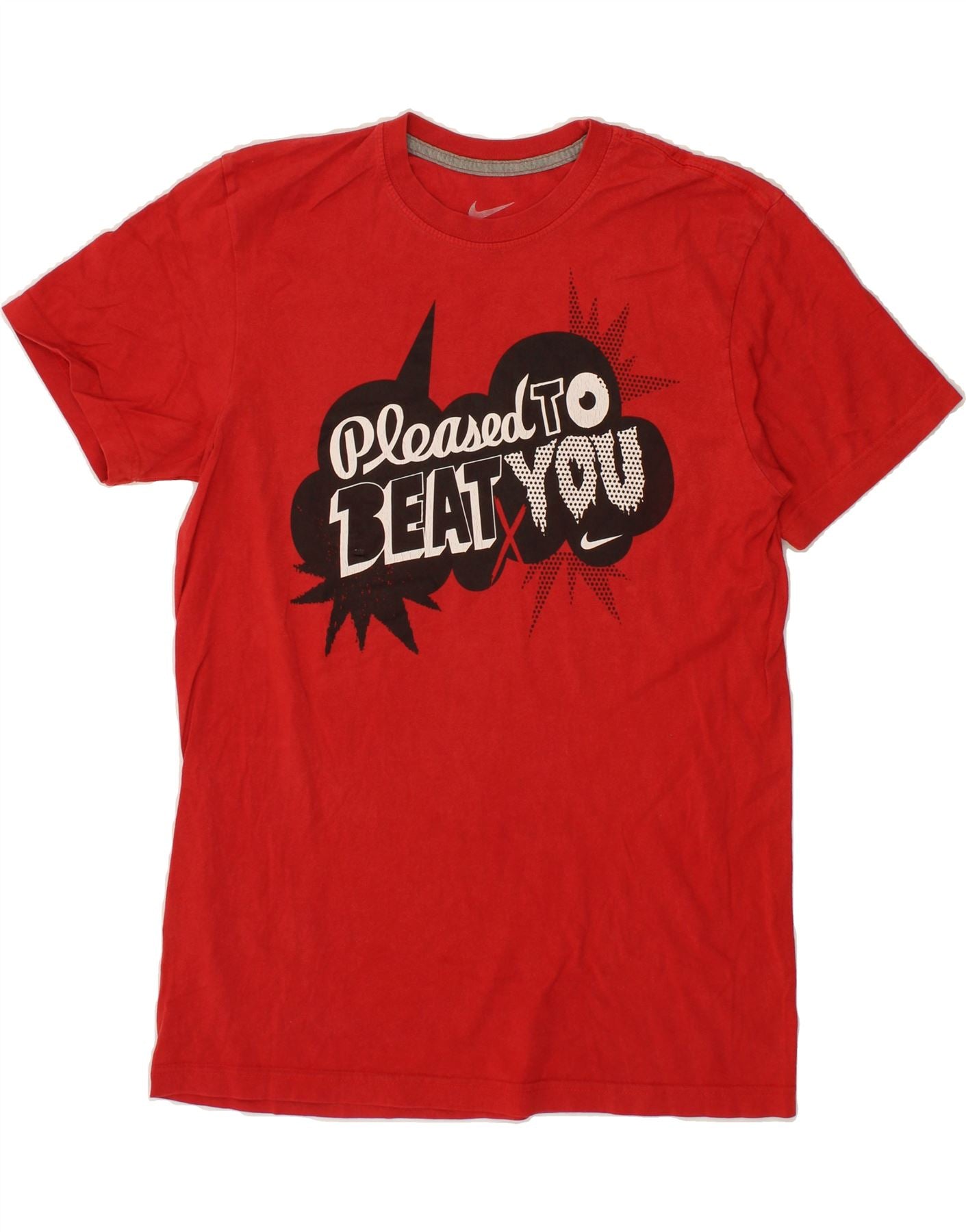 image of NIKE Mens Standard Fit Graphic T-Shirt Top UK 38/40 Medium Red
