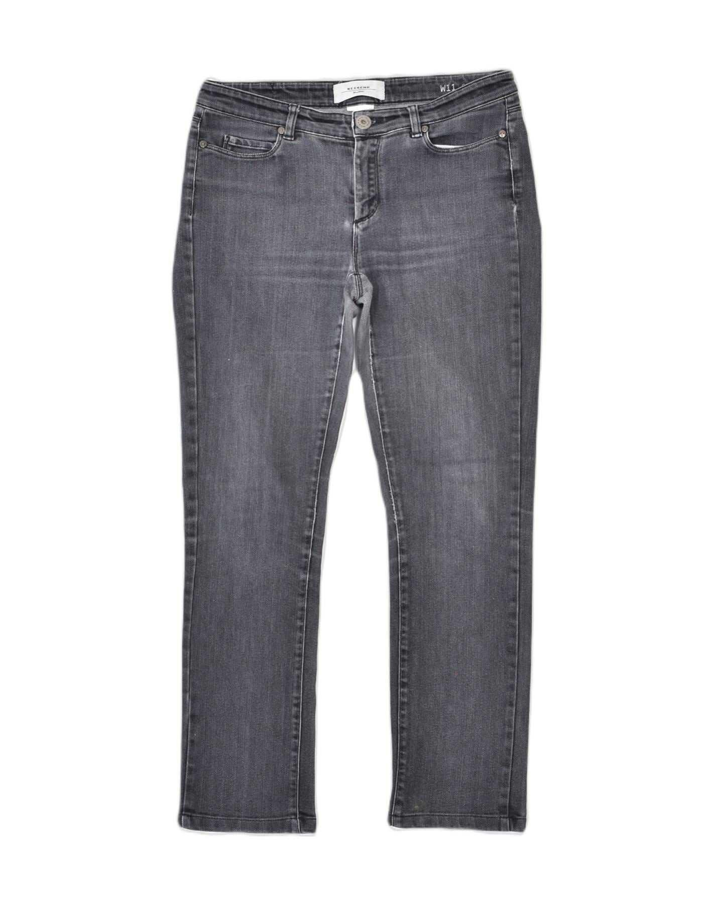 image of MAX MARA Womens Weekend Slim Jeans W30 L27 Grey Cotton