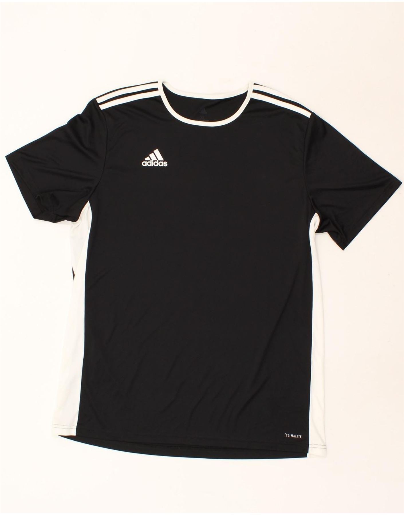 Image of ADIDAS Mens Climalite T-Shirt Top XL Black Polyester