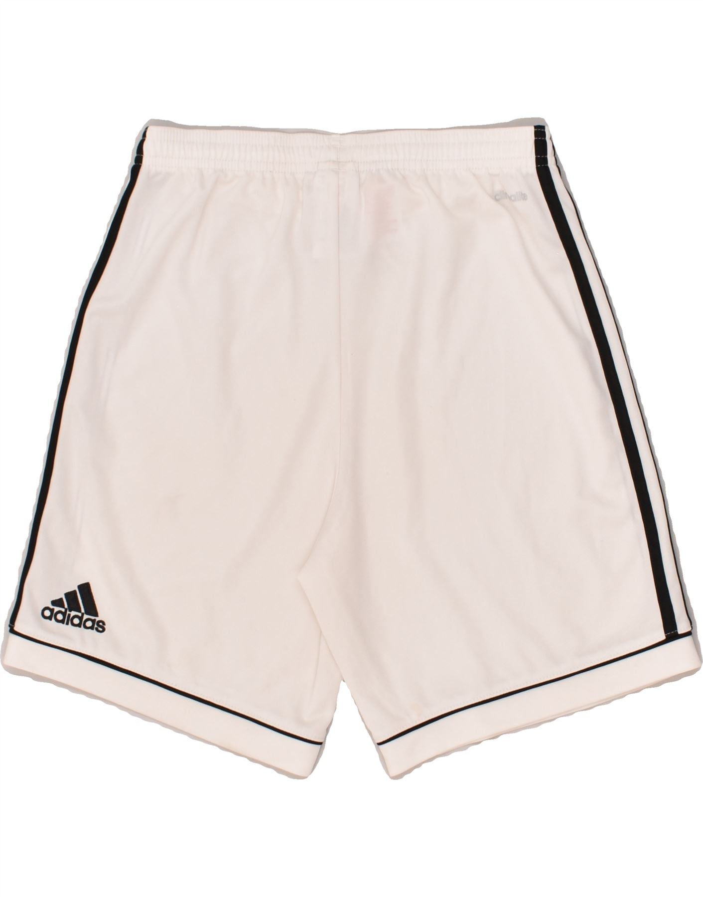 ADIDAS Boys Climalite Sport Shorts 13-14 Years White Polyester