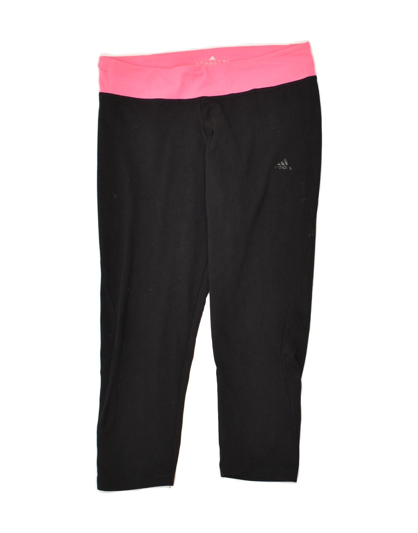 image of ADIDAS Womens Climalite Leggings UK 8/10 Small Black