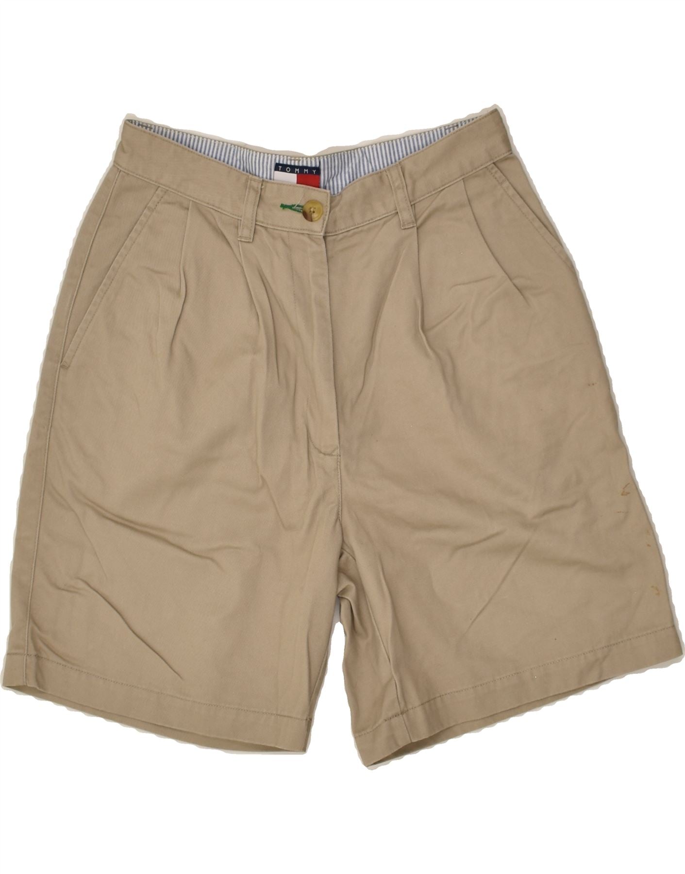 image of TOMMY HILFIGER Boys Chino Shorts 5-6 Years W26  Beige Cotton