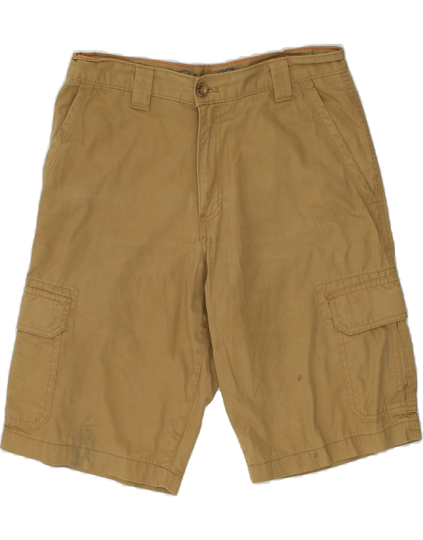 image of EDDIE BAUER Mens Cargo Shorts W30 Medium Brown Cotton