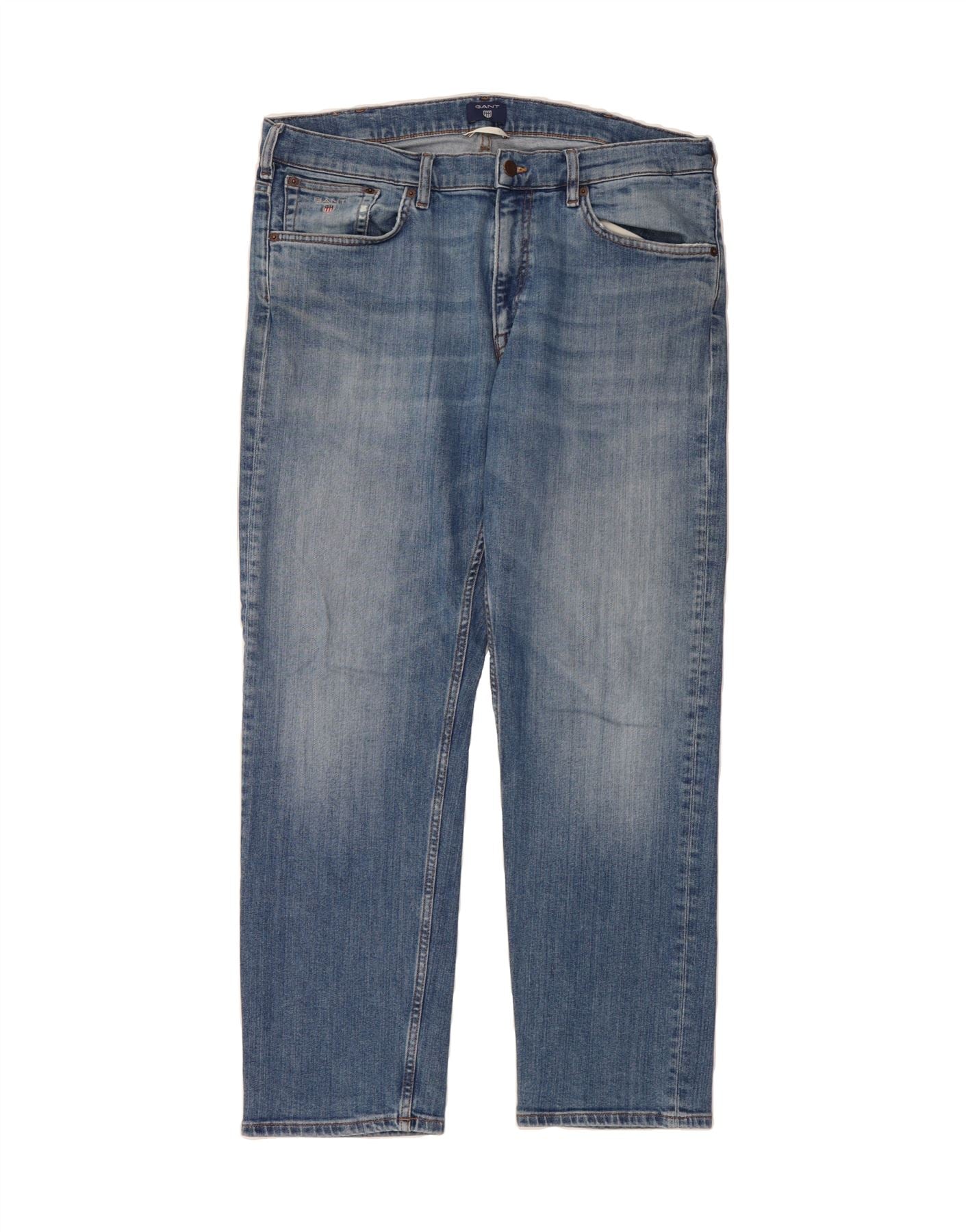 image of GANT Mens Regular Straight Jeans W36 L30 Blue