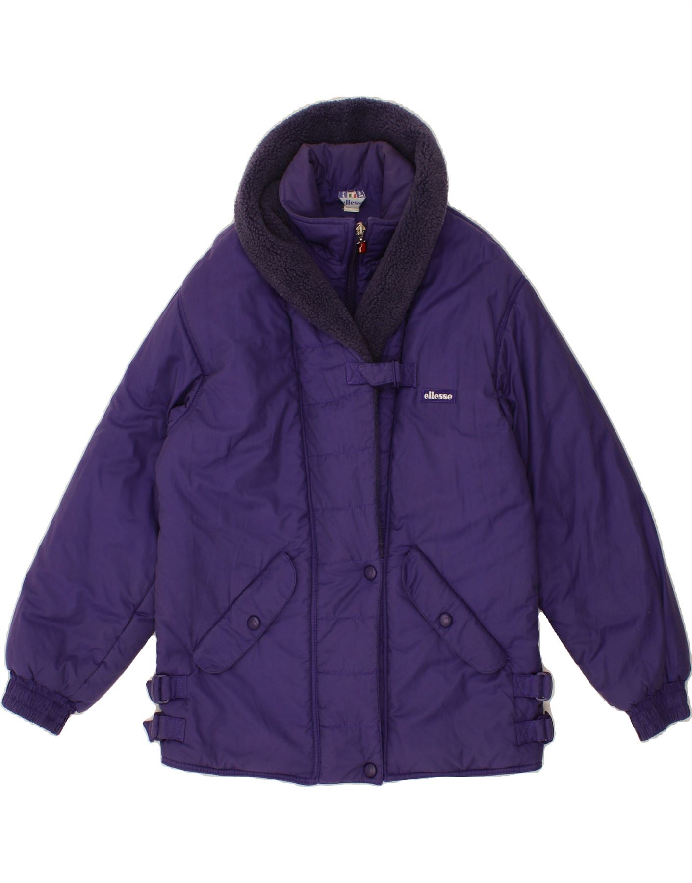 Image of ELLESSE Womens Windbreaker Jacket US 14 XL Purple Cotton