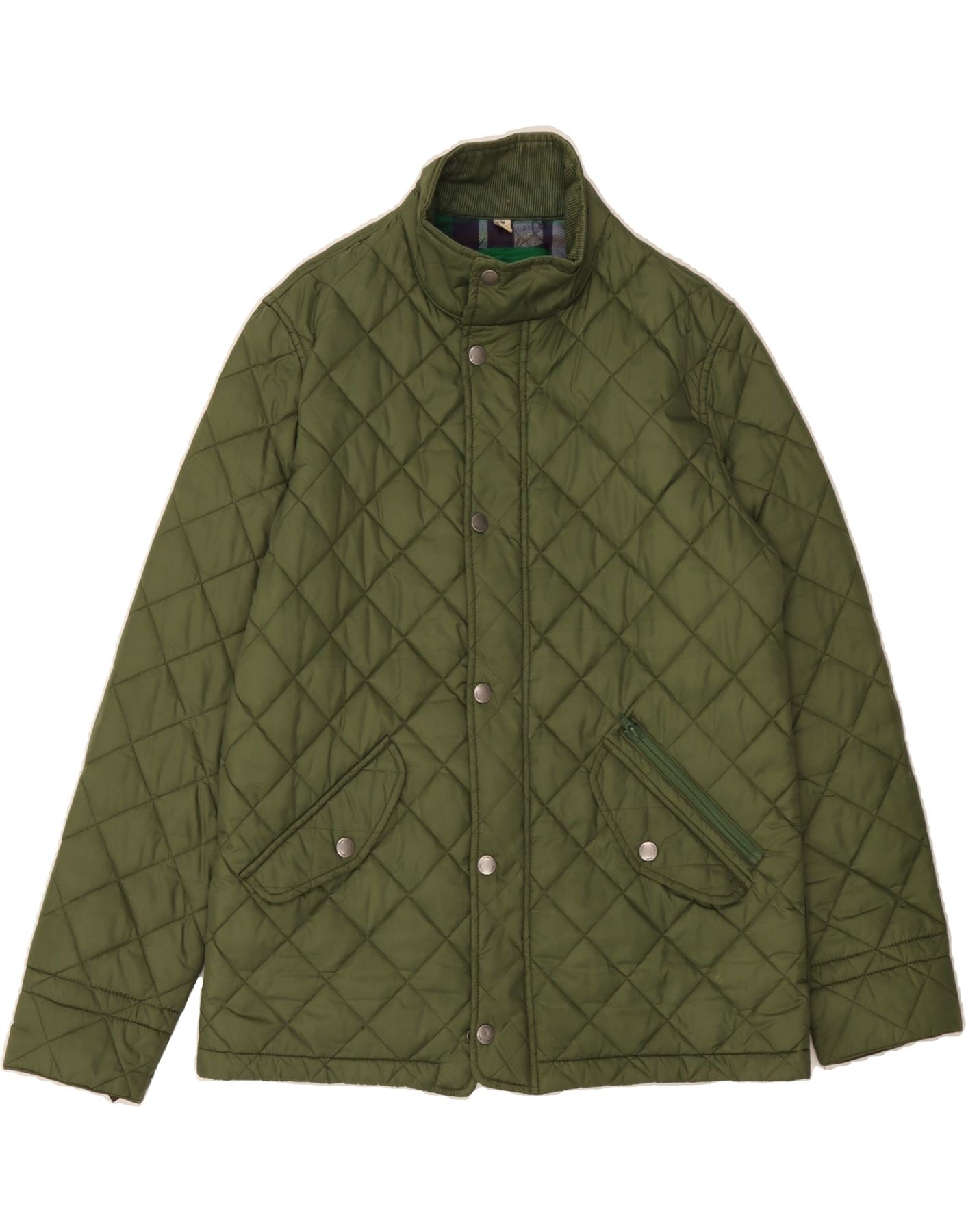 image of BODEN Mens Quilted Jacket UK 38 Medium Khaki Nylon