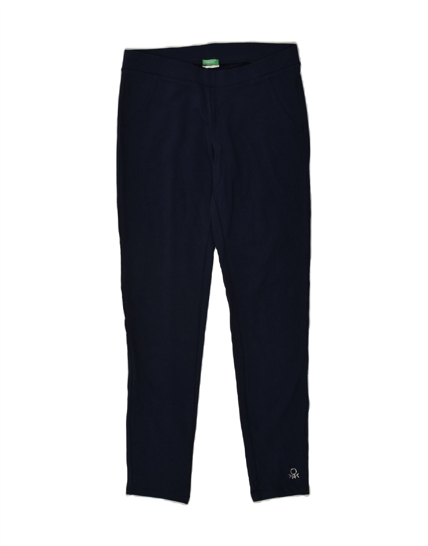 Image of BENETTON Girls Leggings 15-16 Years Navy Blue