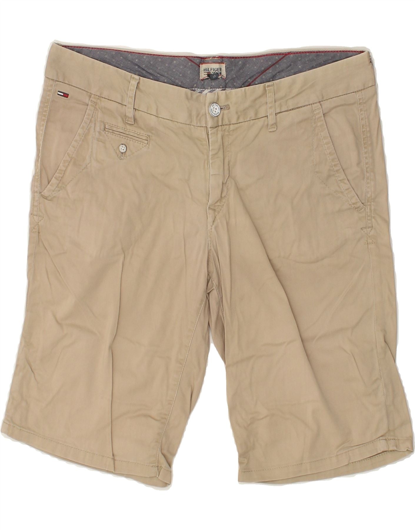 Image of TOMMY HILFIGER Mens Chino Shorts W30 Medium  Beige