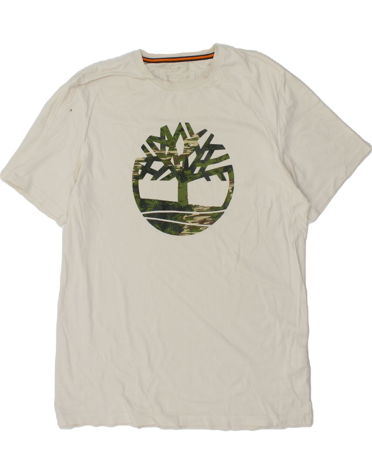 image of TIMBERLAND Mens Graphic T-Shirt Top Large White