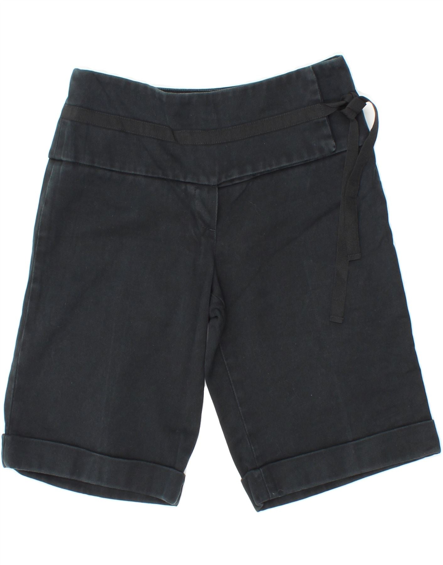 image of CALVIN KLEIN Womens Denim Shorts W28 Medium Black