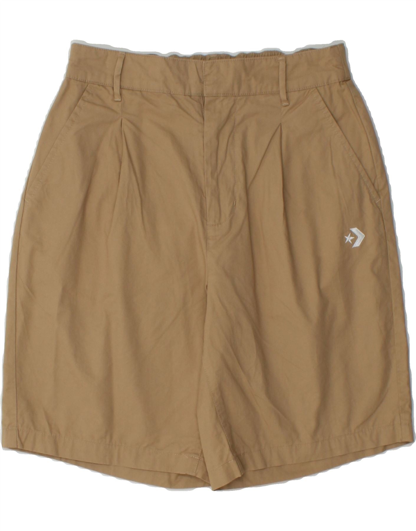 image of CONVERSE Mens Chino Shorts XS W26  Beige Cotton