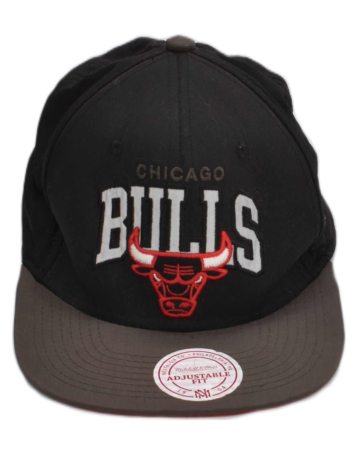 image of MITCHELL & NESS Mens Chicago Bulls Graphic Snapback Cap One Size Black