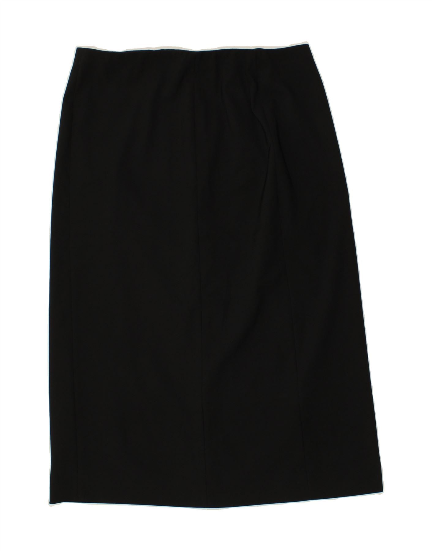 image of TRUSSARDI Womens Straight Skirt IT 48 XL W31  Black Polyester
