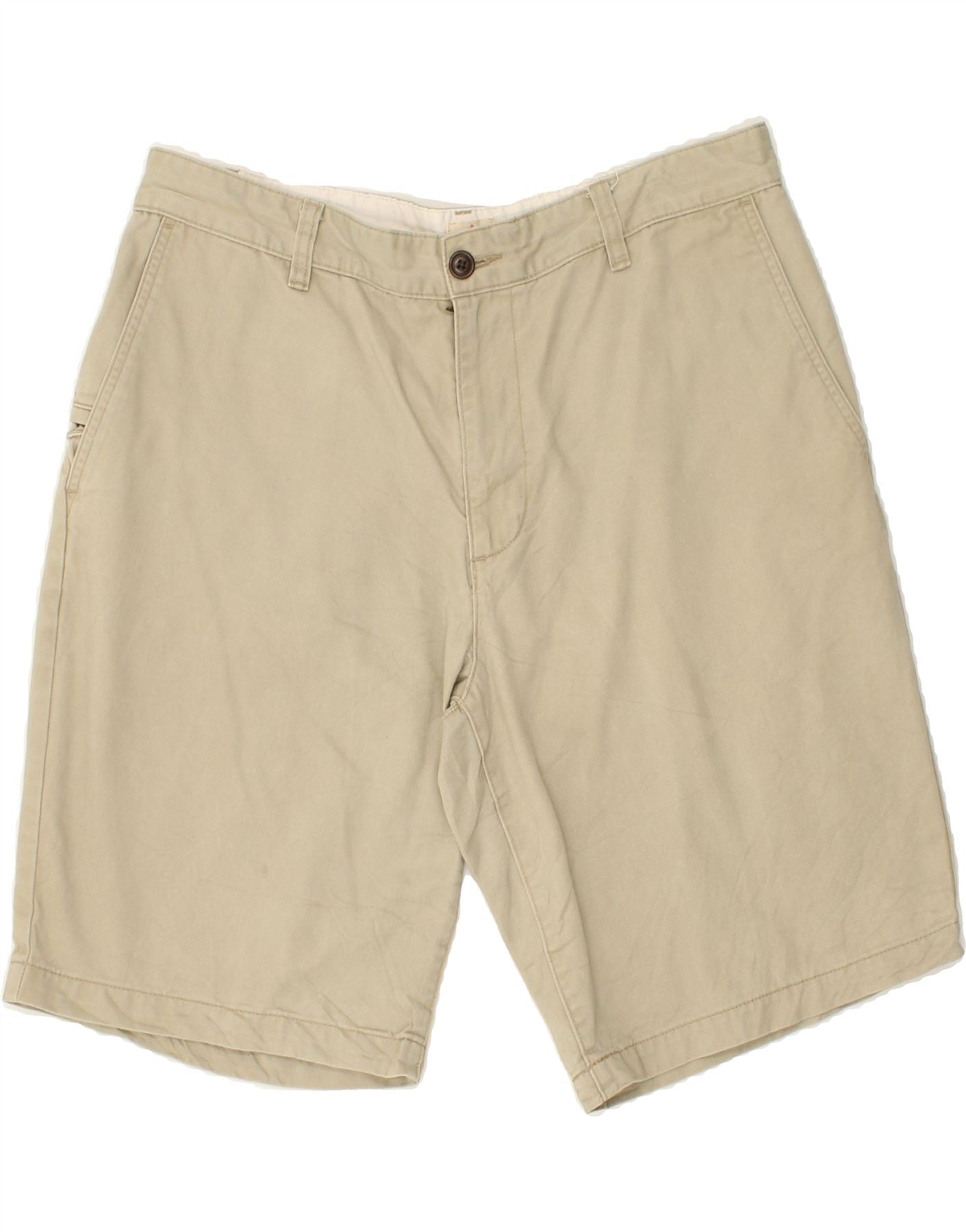 image of DOCKERS Mens Chino Shorts W34 Large Beige Cotton