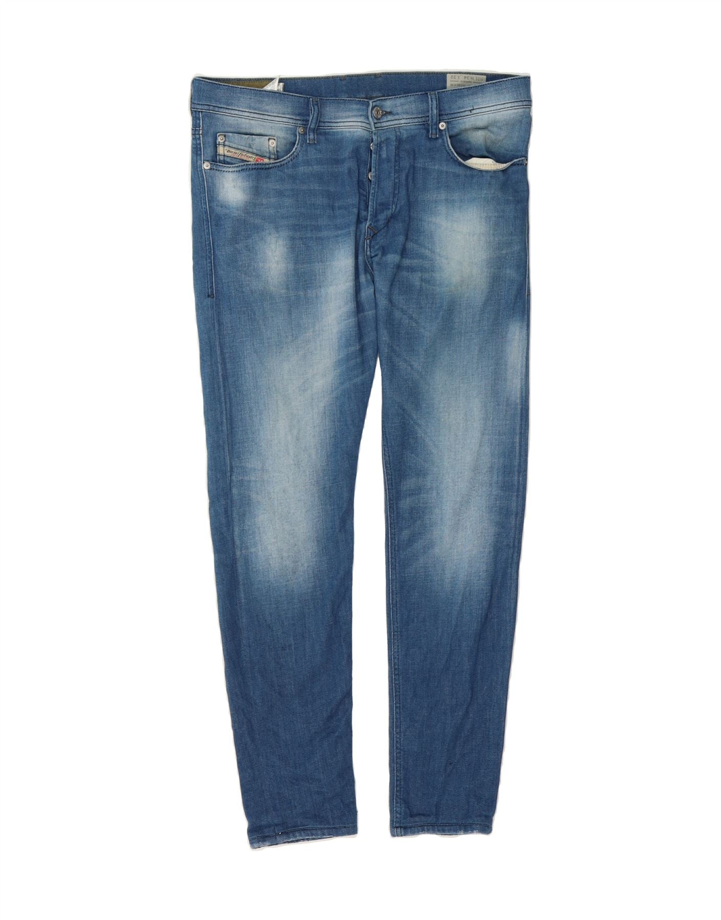 image of DIESEL Mens Skinny Jeans W34 L32 Blue Cotton
