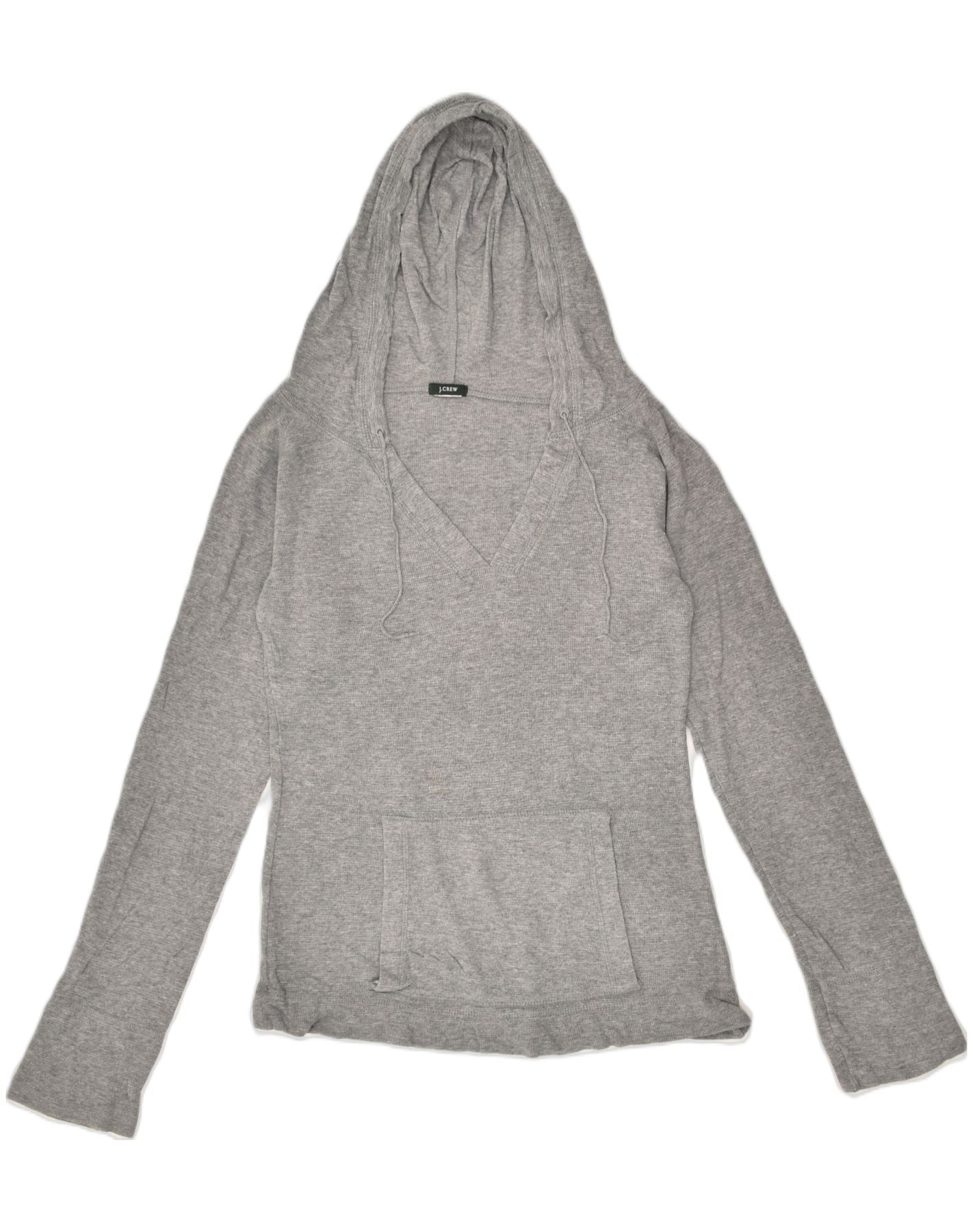 Image of J. CREW Womens Hoodie Jumper UK 14 Large Grey