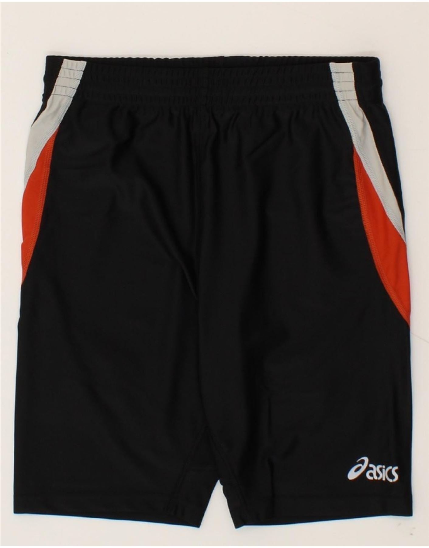 image of ASICS Womens Sport Shorts UK 10 Small  Black Colourblock Polyamide